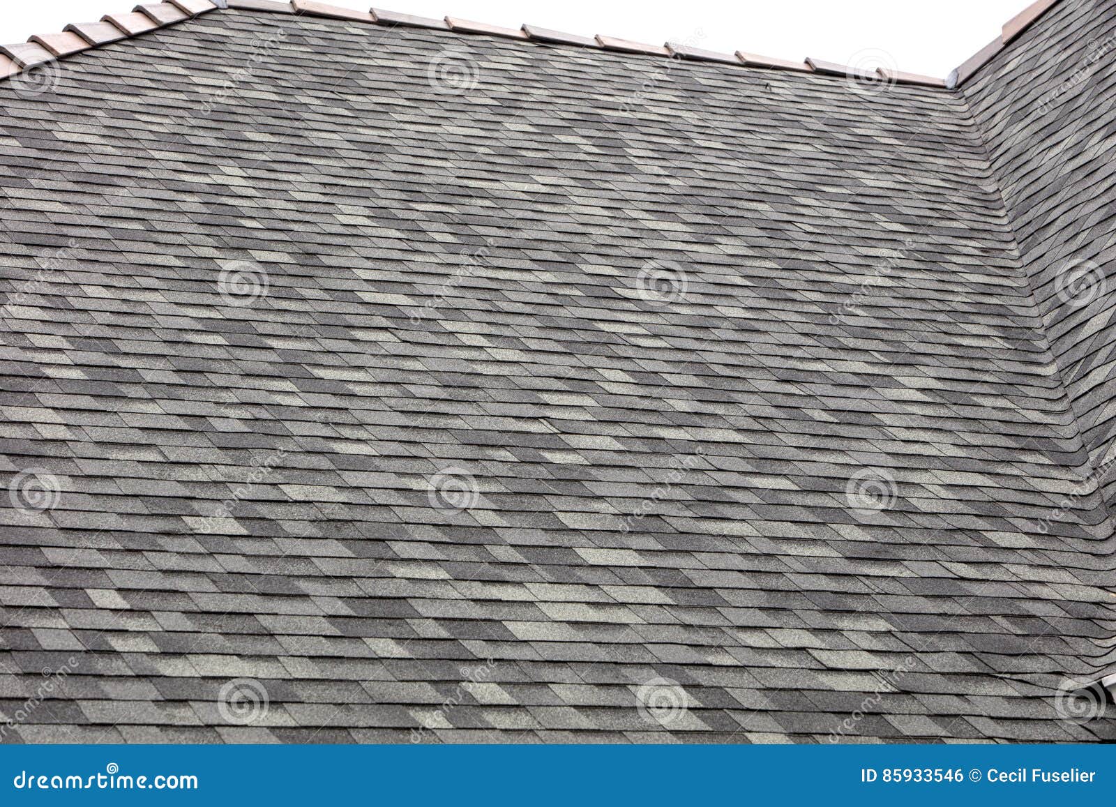 Roof Shingles with Clay Caps Stock Photo Image of clay, shingles