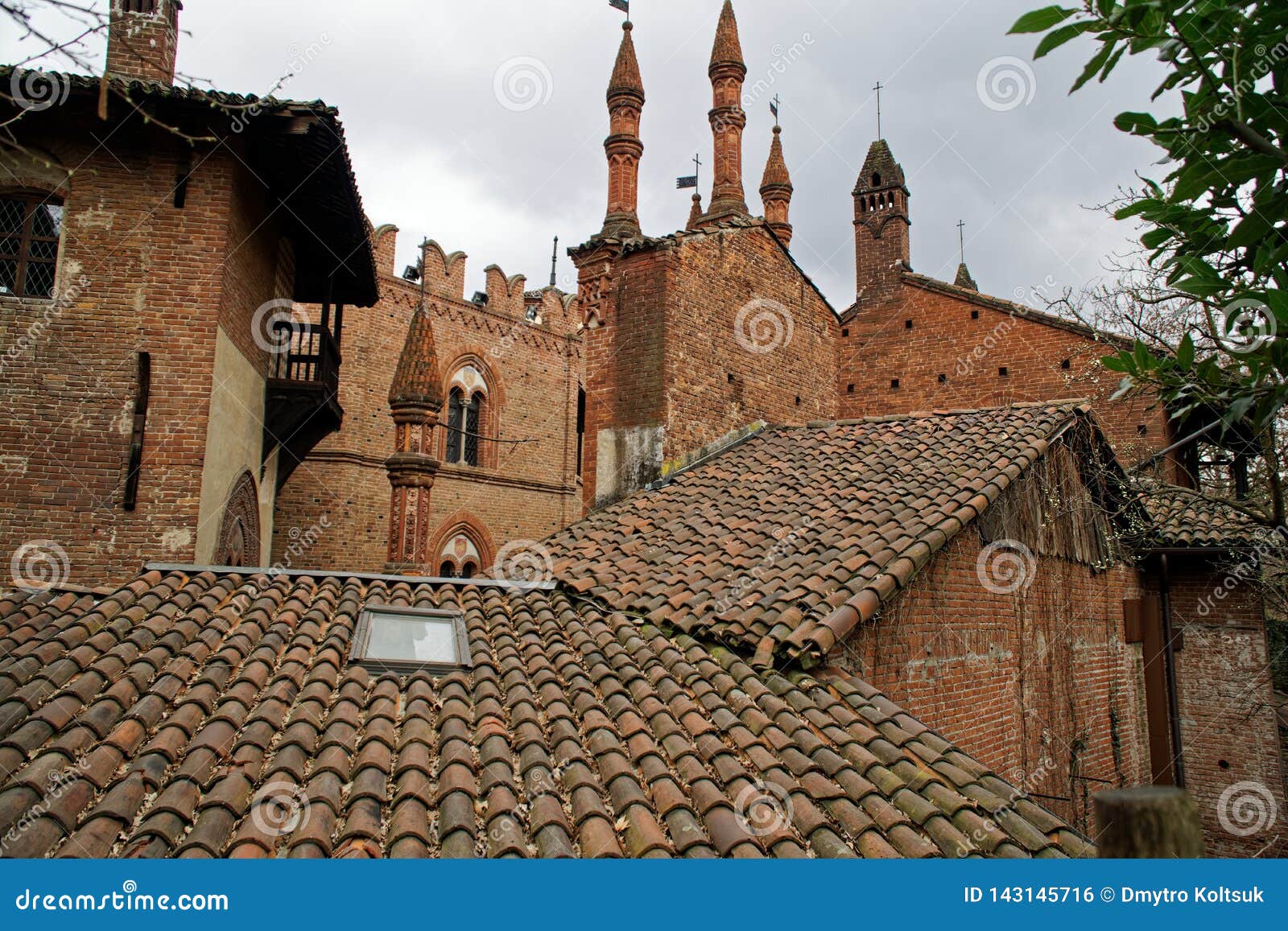 Medieval Castle Roof Tiles Wallpaper