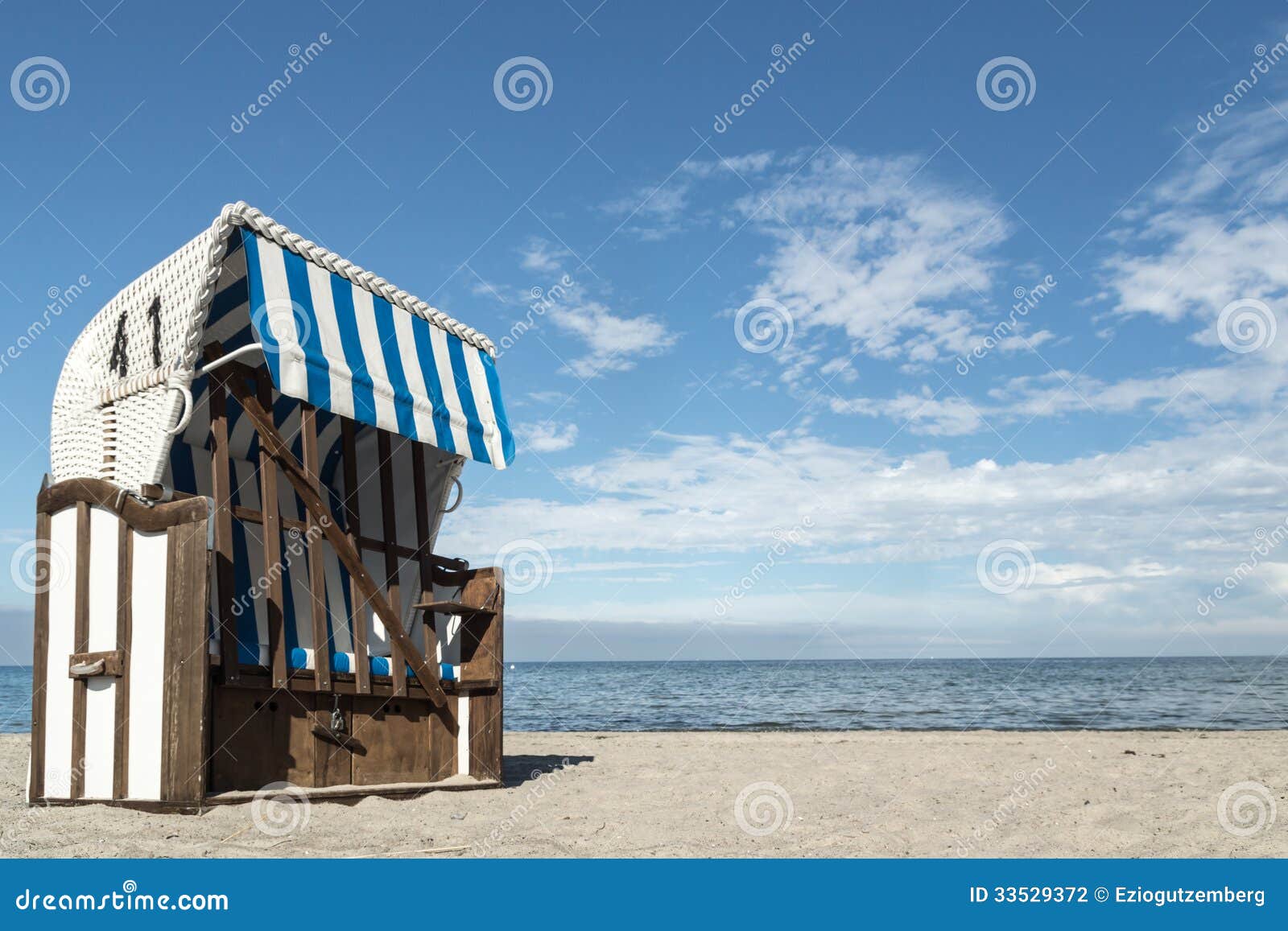 Roofed wicker beach chair stock photo. Image of sunlight 33529372