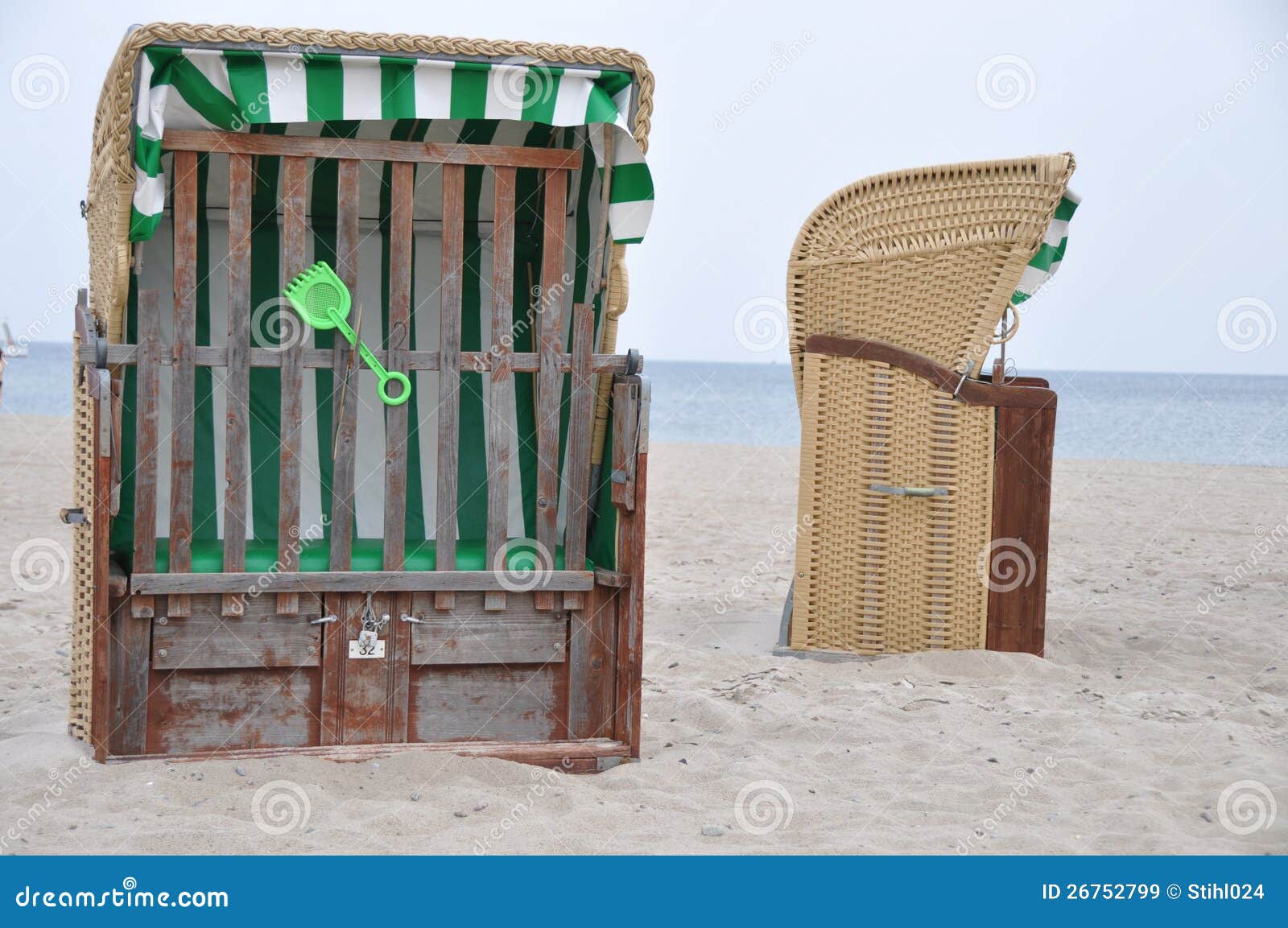 Roofed wicker beach chairs stock image. Image of roofed 26752799