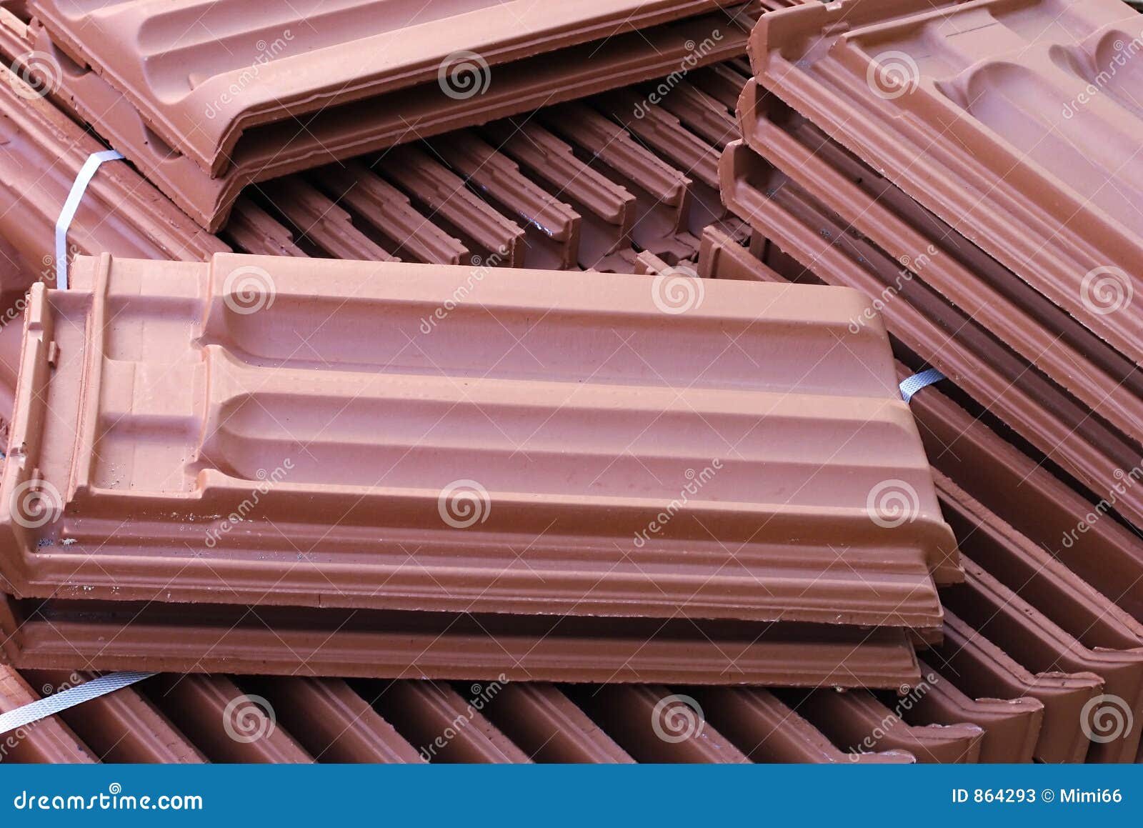 Old Roofing Tiles Made Of Asbestos And Cement. Dangerous And Unhealthy