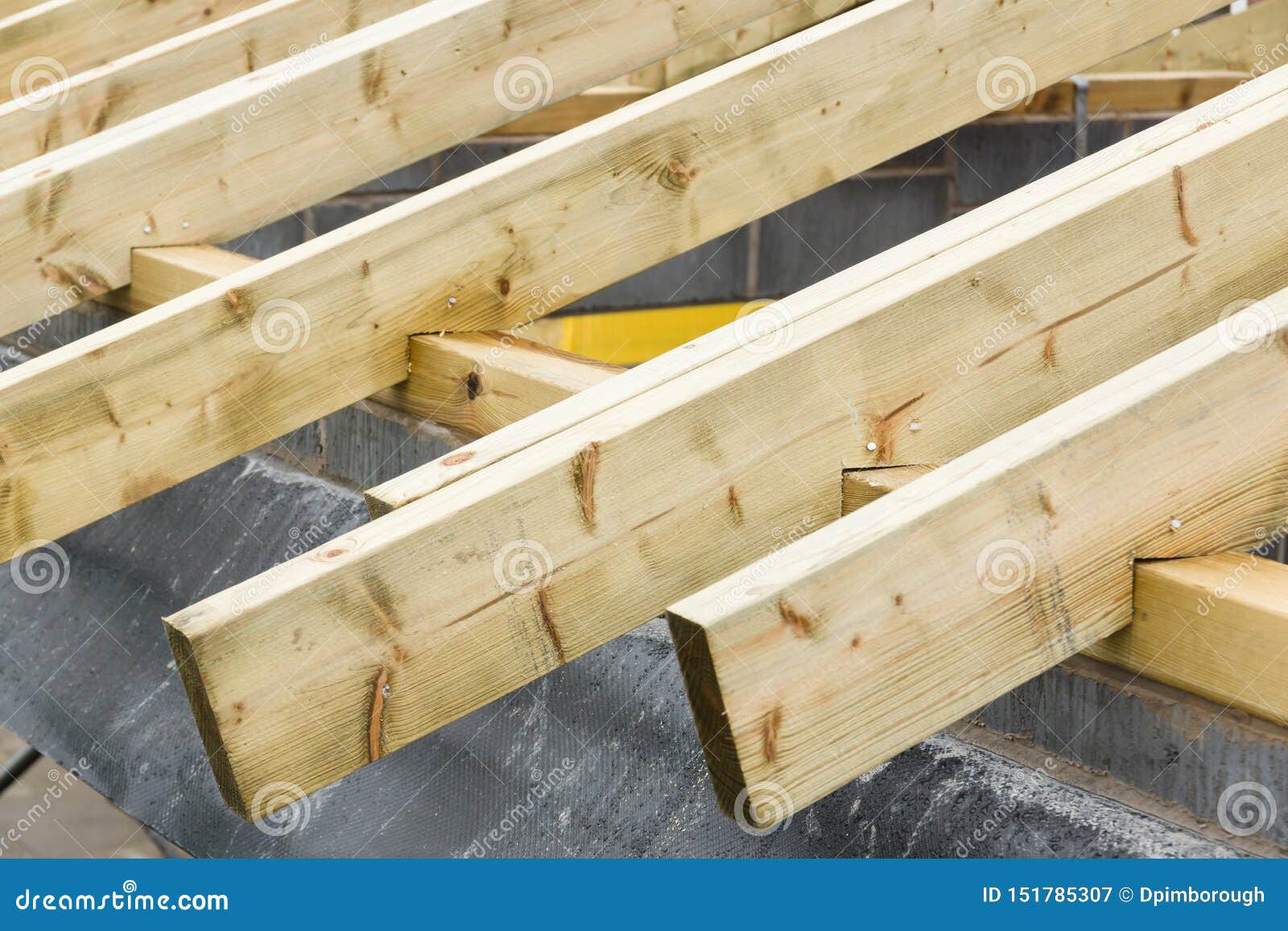 Roofing Trusses or Joists stock image. Image of industry 151785307