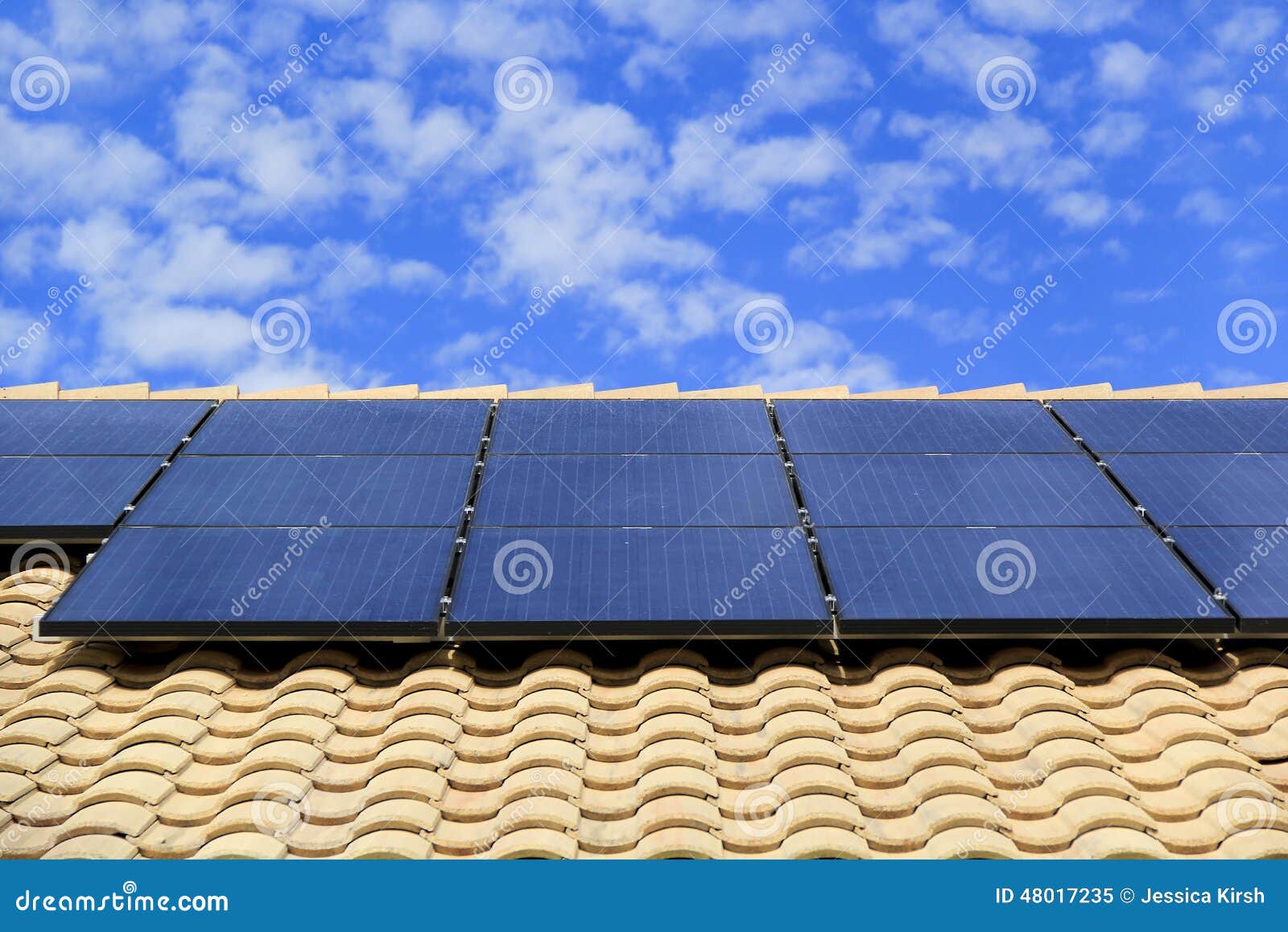 rooftop solar panels on a southwestern style house