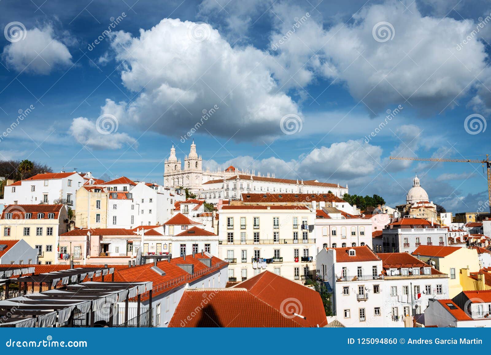 Rooftops of Alfama in Lisbon Stock Photo Image of life, idyllic 125094860