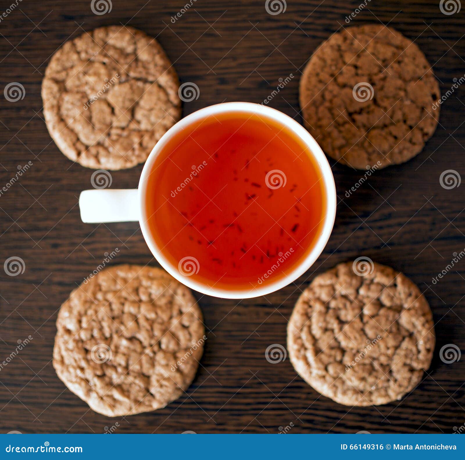 Rooibos Tea and Some Cookies Stock Photo Image of book, celebration 66149316