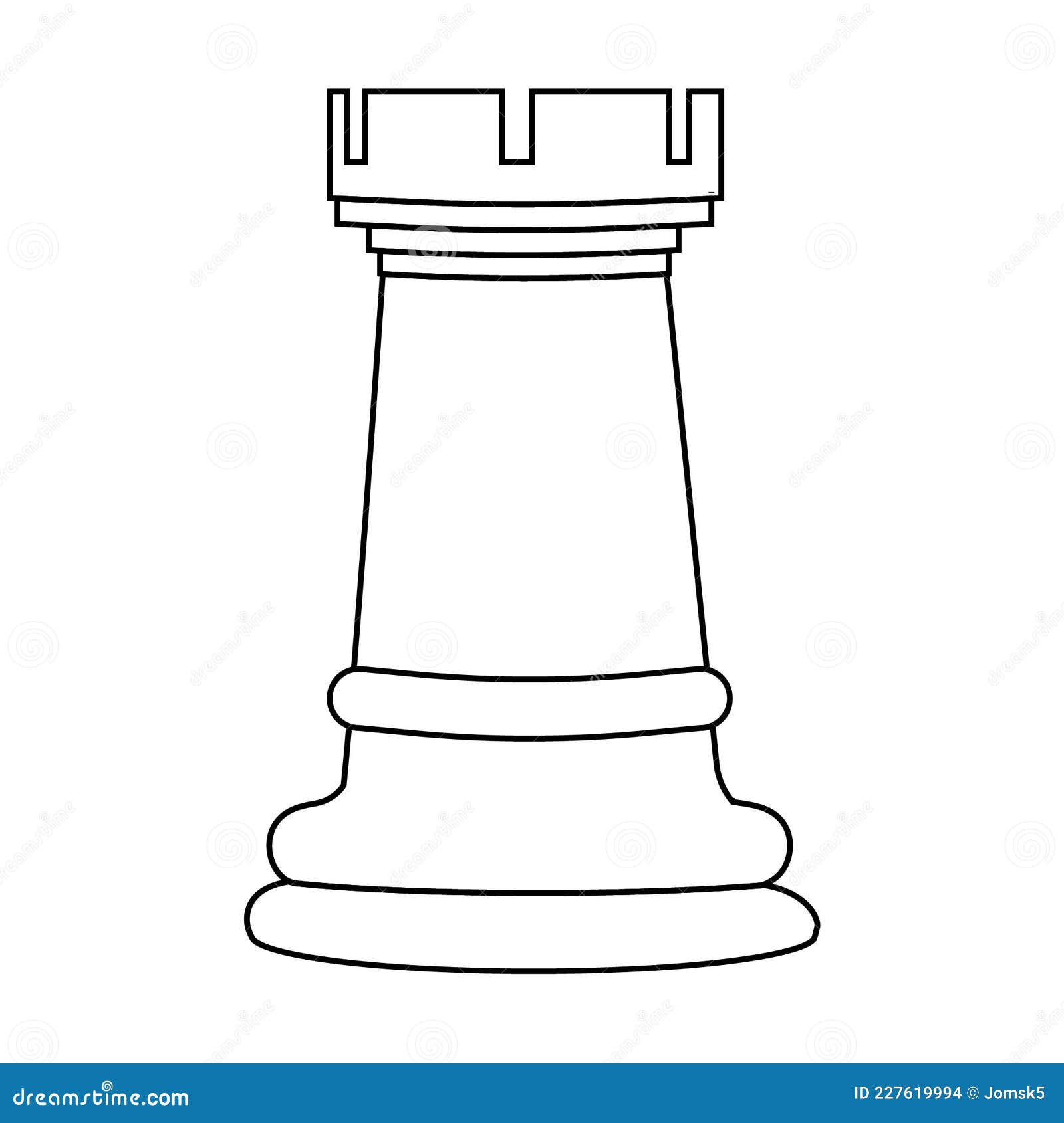 Illustration Abstract Chess Rook Pieces Stock Vector by ©AlexanderZam  209389496