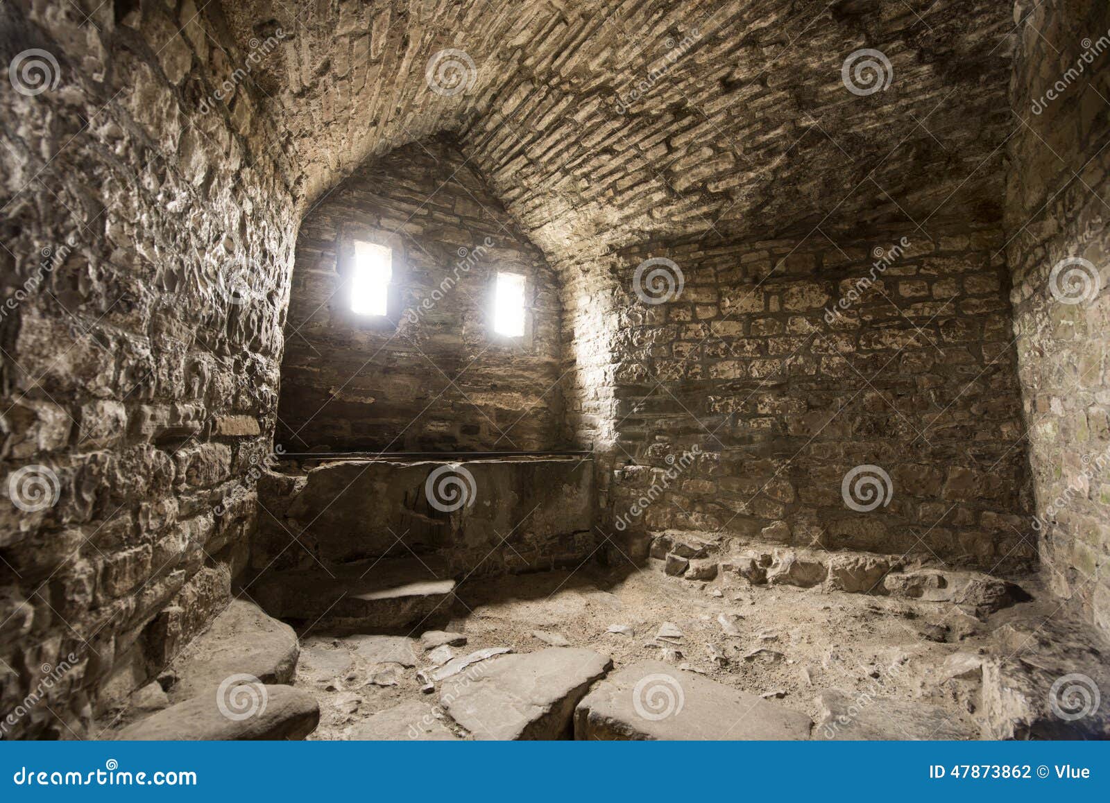 Room Inside Old Castle Stock Photo Image Of Material