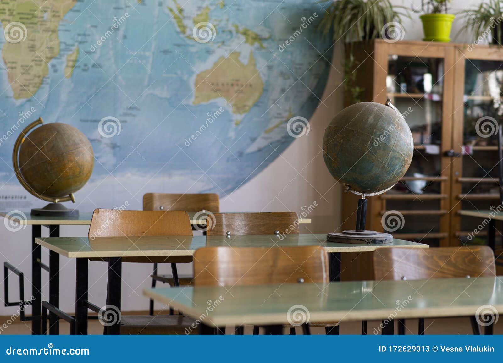 Empty Classroom. of Geography Stock Image Image of office