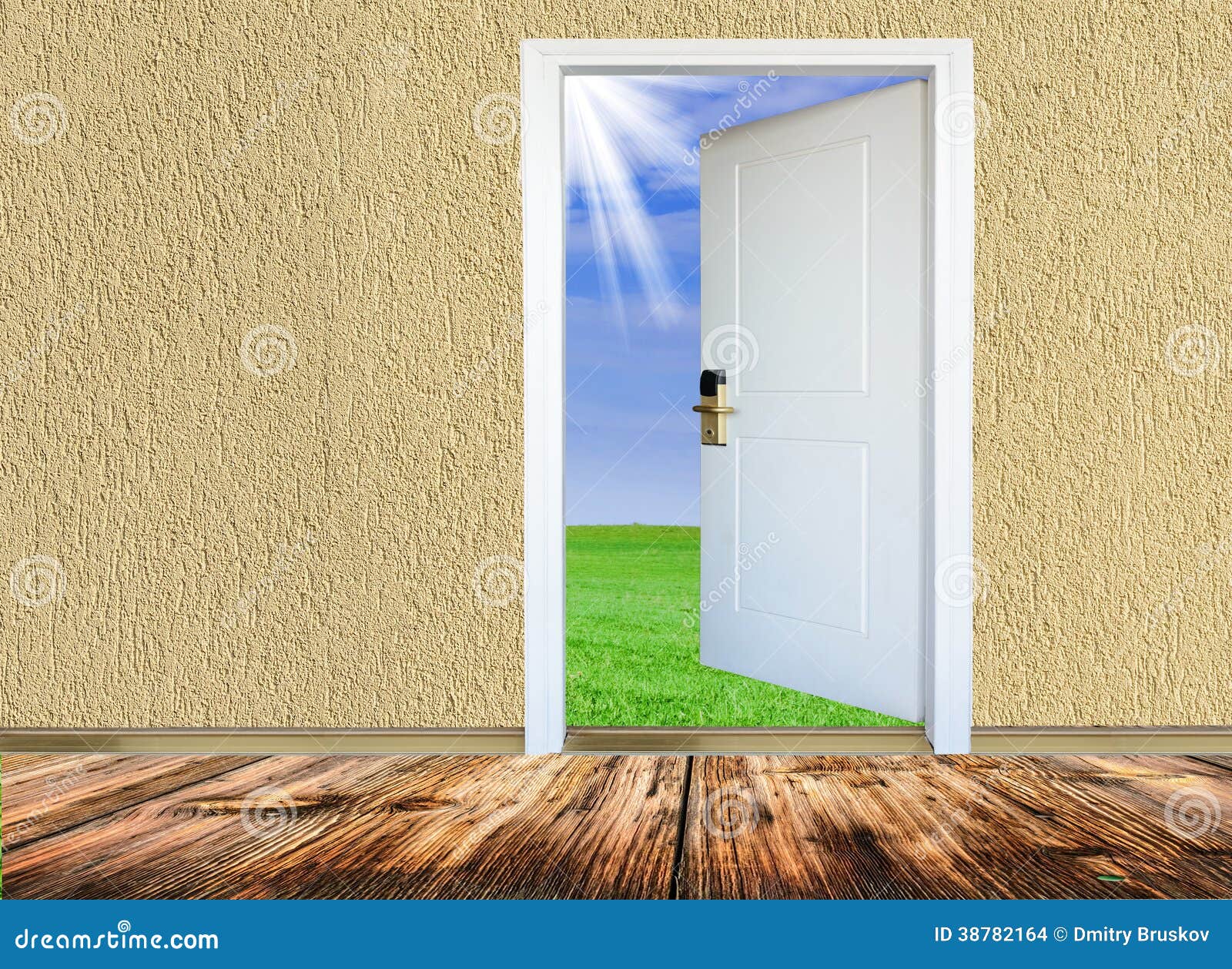 Doorway To Meadow Stock Photo Image Of Interior Outside 38782164