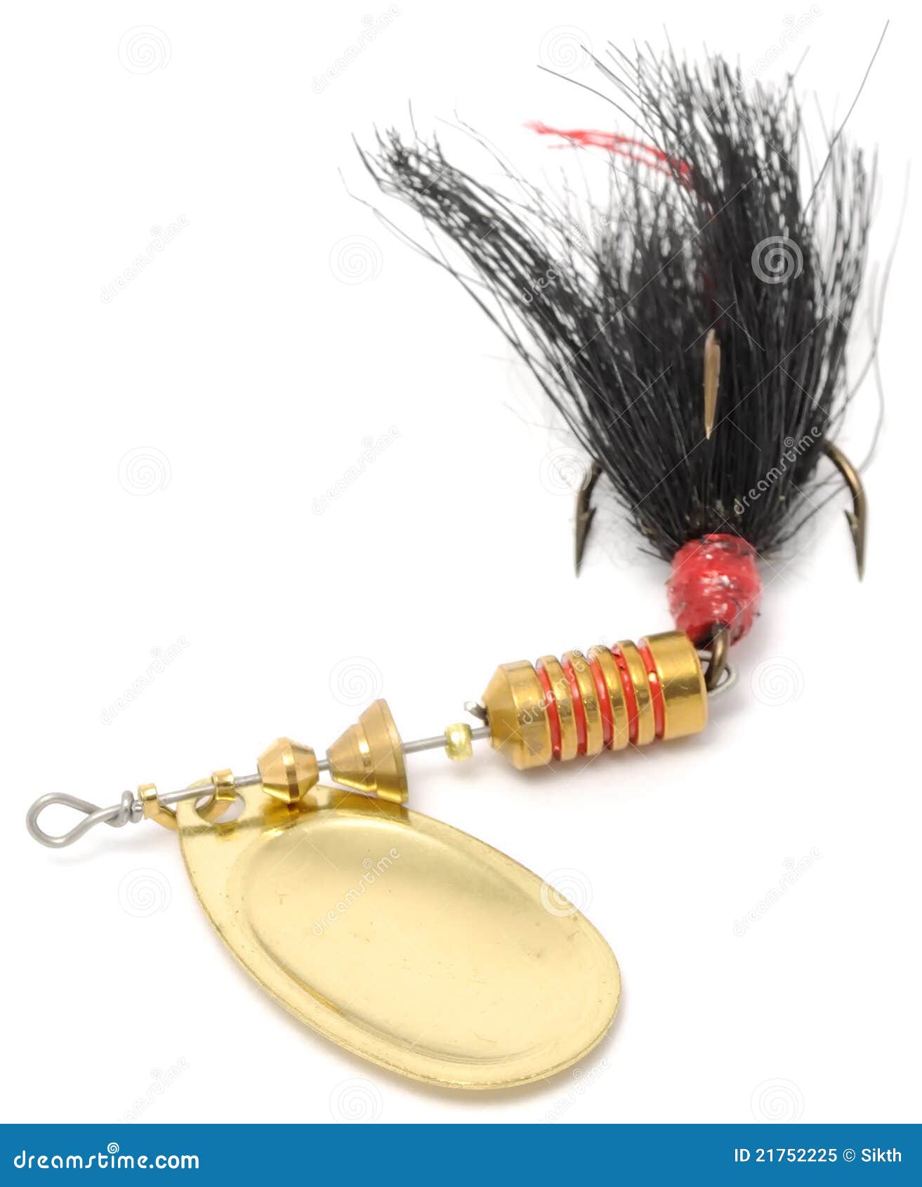 Rooster Tail Fishing Spinner (Spoon Lure) Stock Image Image of hobby