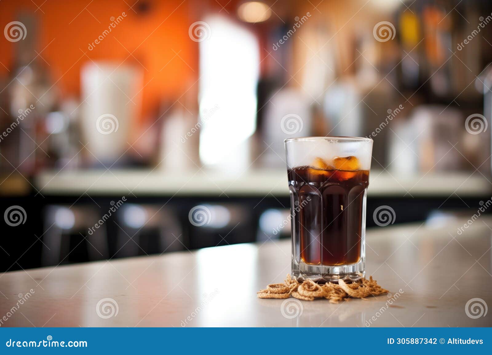 root beer in an oldfashioned soda shop glass