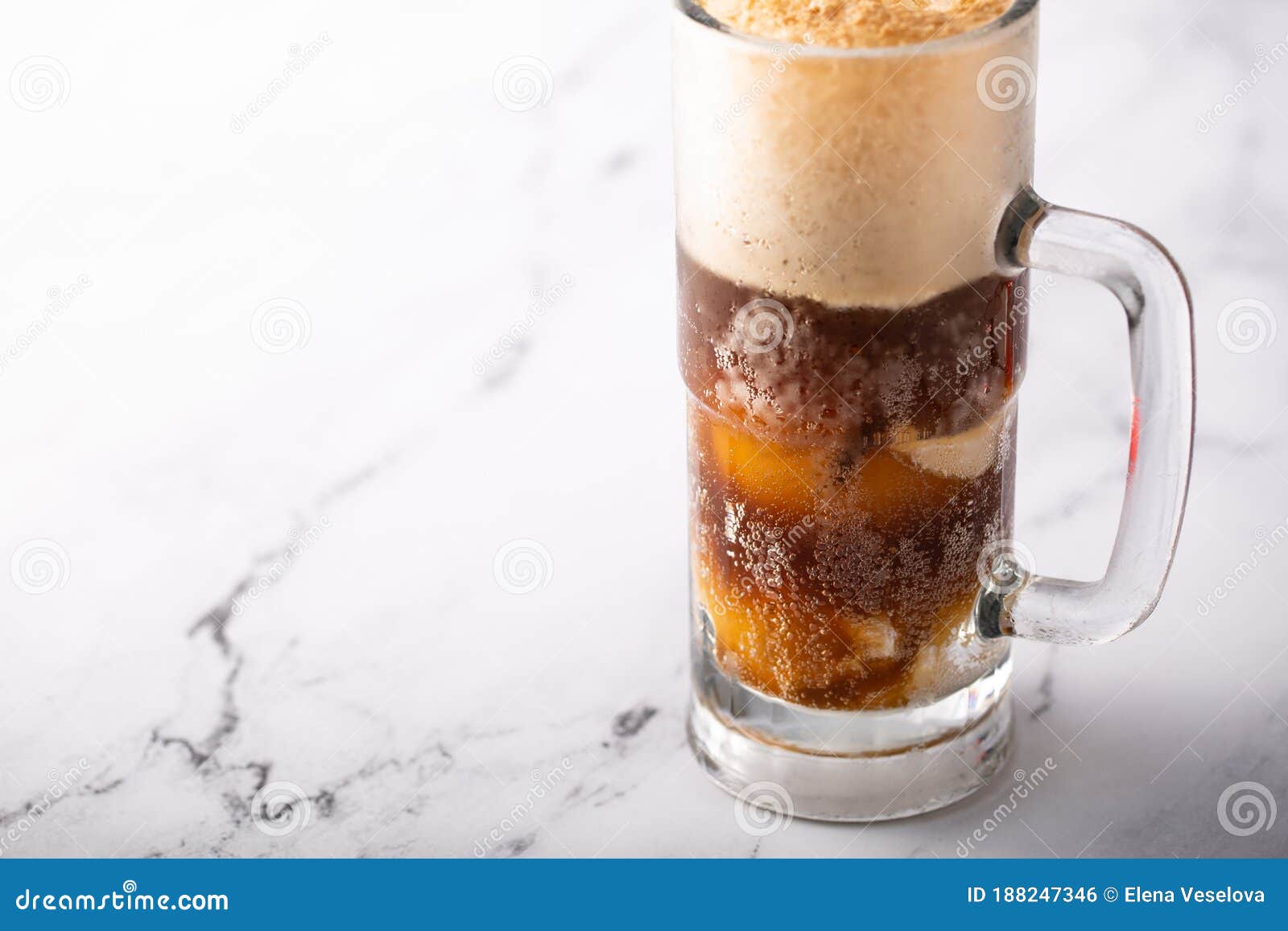 Root Beer or Soda Ice Cream Float Stock Photo Image of black, glass