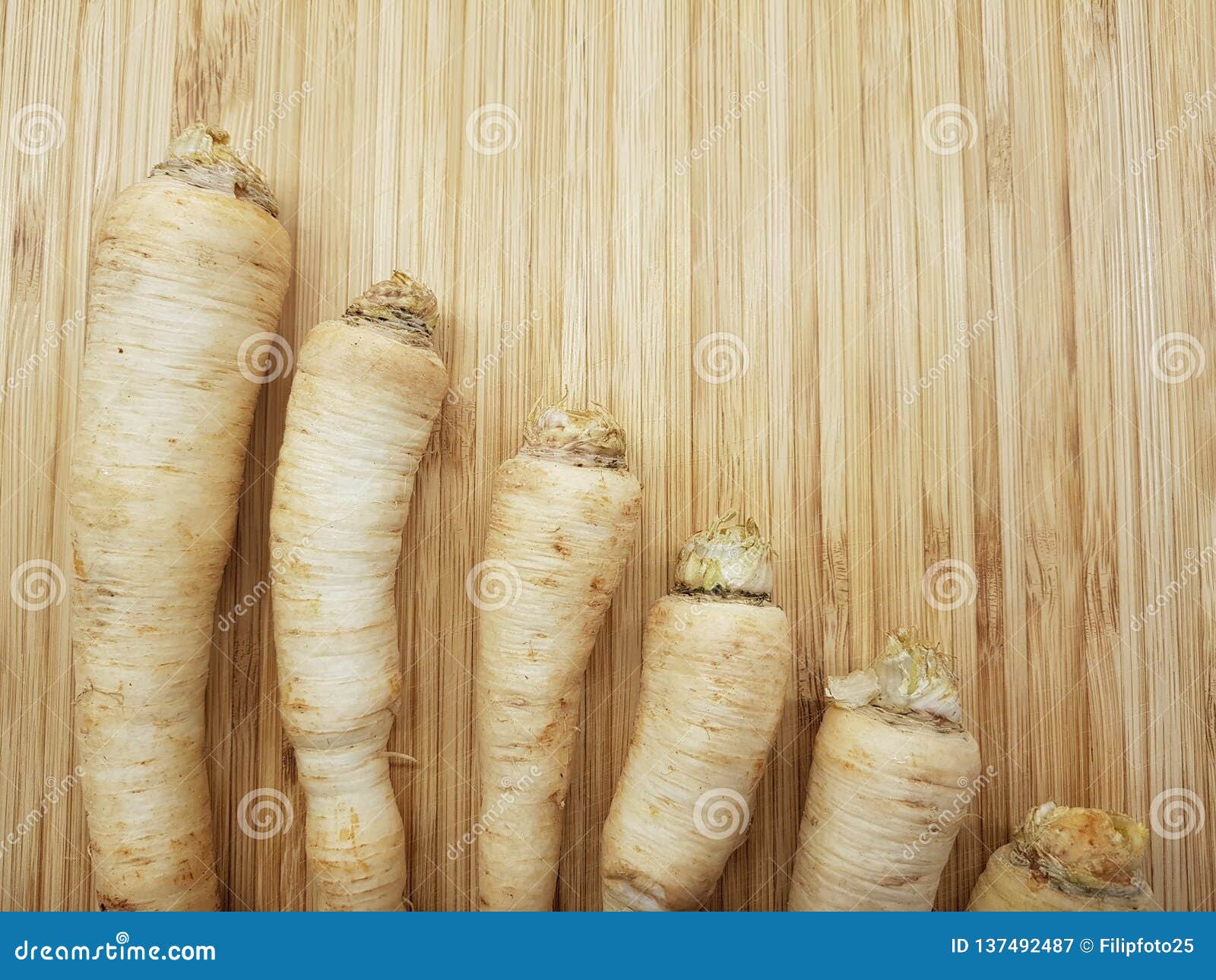 Parsley root stock image. Image of eating, board, harvested 137492487