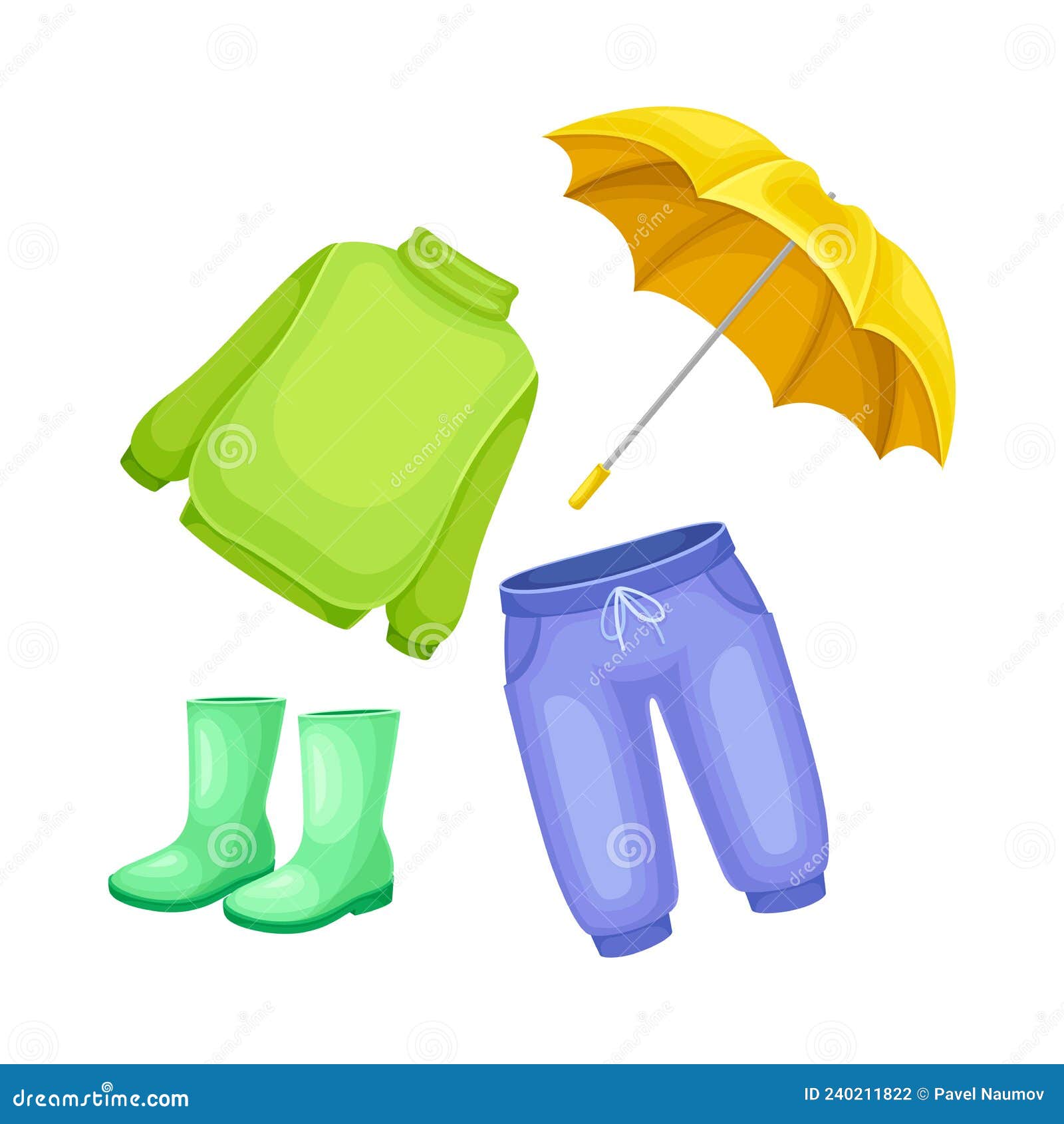 Ropa De Día Lluvioso Para Niño O Niña. Suéter De Punto Botas De Goma Vaqueros Y Paraguas Dibujos Animados Ilustración Vectorial Ilustración del Vector - Ilustración de mezclilla, elemento: 240211822 Ropa De Día Lluvioso Para Niño O Niña. Suéter De Punto Botas De Goma Vaqueros Y Paraguas Dibujos Animados Ilustración Vectorial Ilustración del Vector - Ilustración de mezclilla, elemento: 240211822