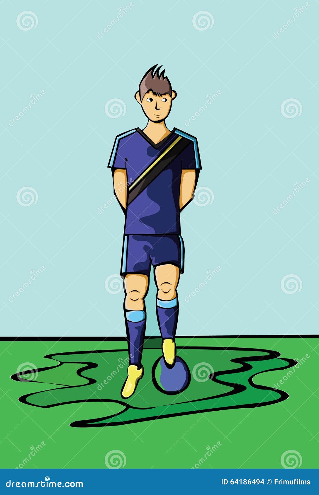 Ropa De Deportes Del Del Futbolista Del Fútbol Ilustración del Vector - Ilustración de arte, verde: 64186494