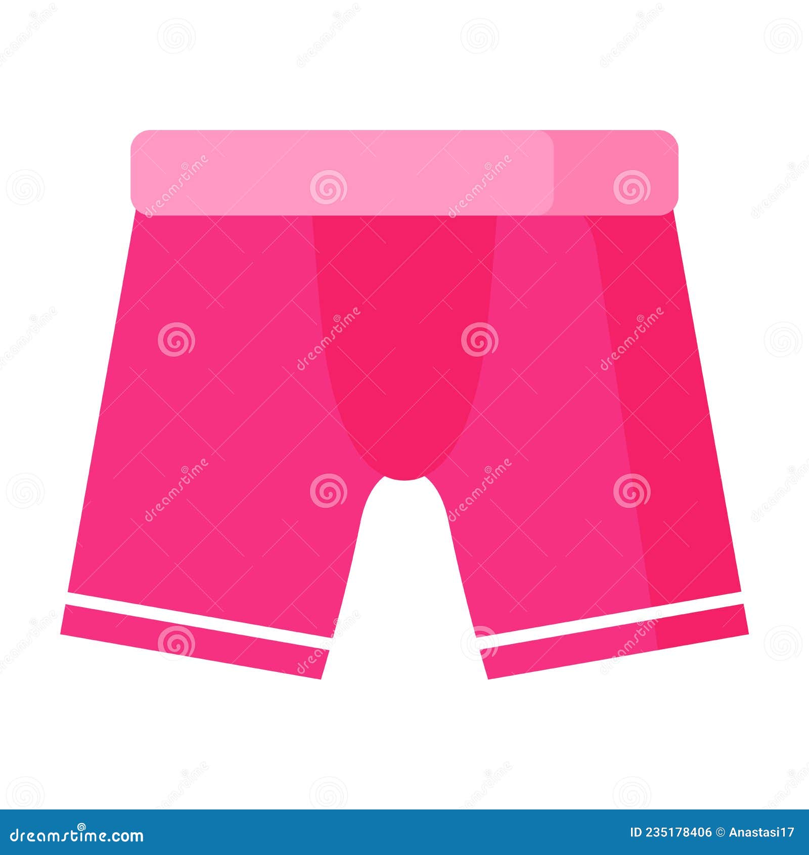 Ropa Interior De Boxeo Para Hombres Rosa. Concepto De Moda Ilustración del Vector - Ilustración de cortocircuitos, 235178406