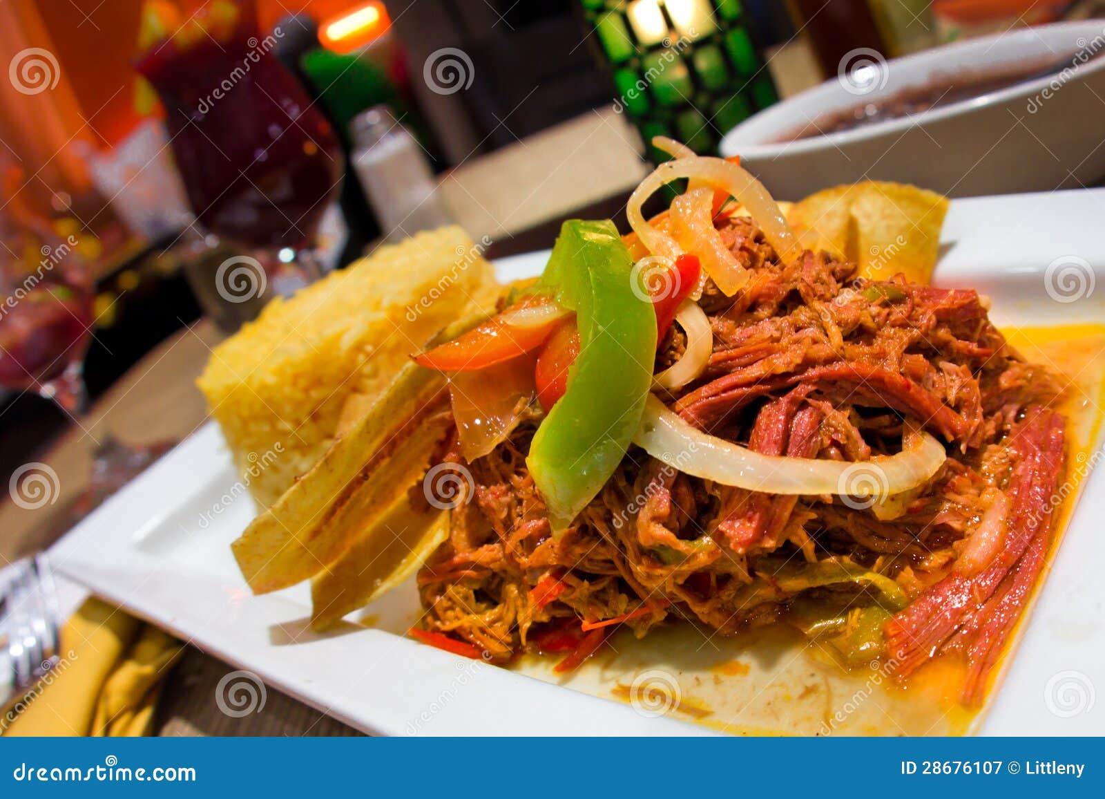Ropa Vieja Spanish Shredded Beef Stock Image Image of puerto