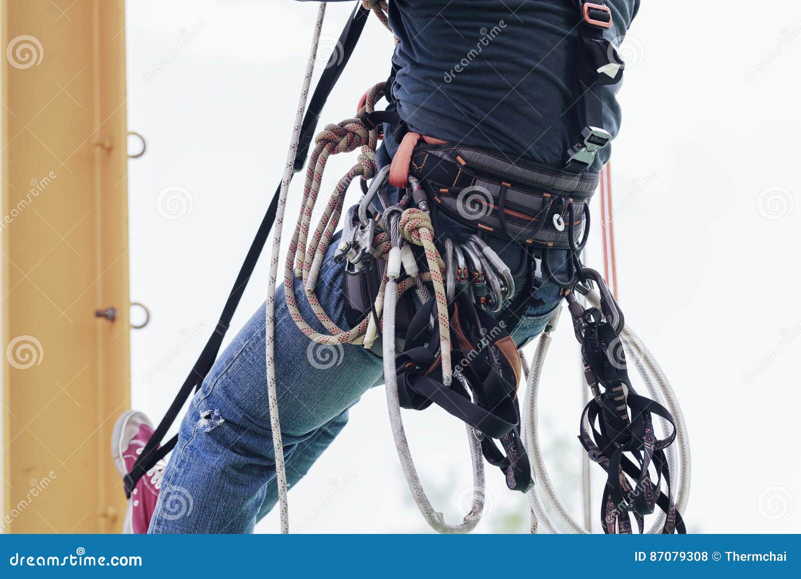 Rope access irata worker stock photo. Image of business - 87079308