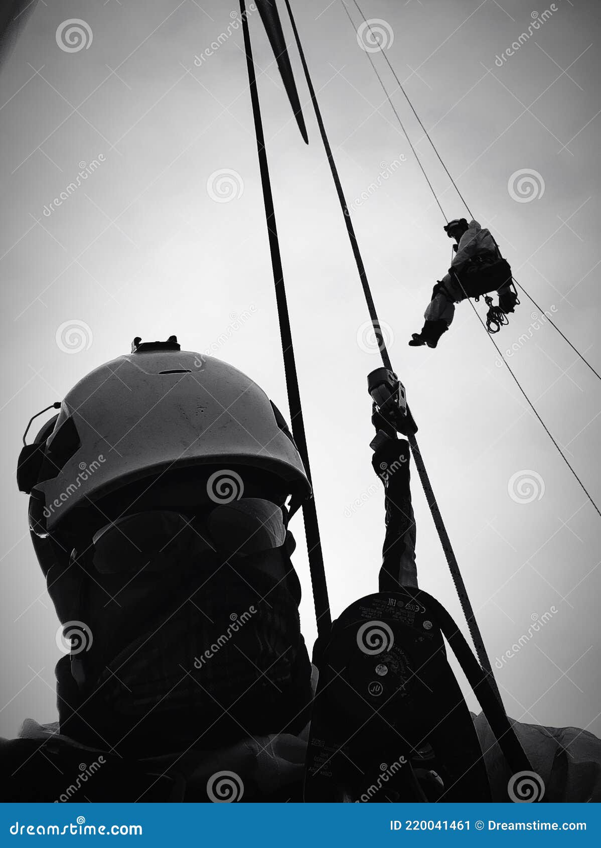 Rope access work stock image. Image of photograph, work - 220041461