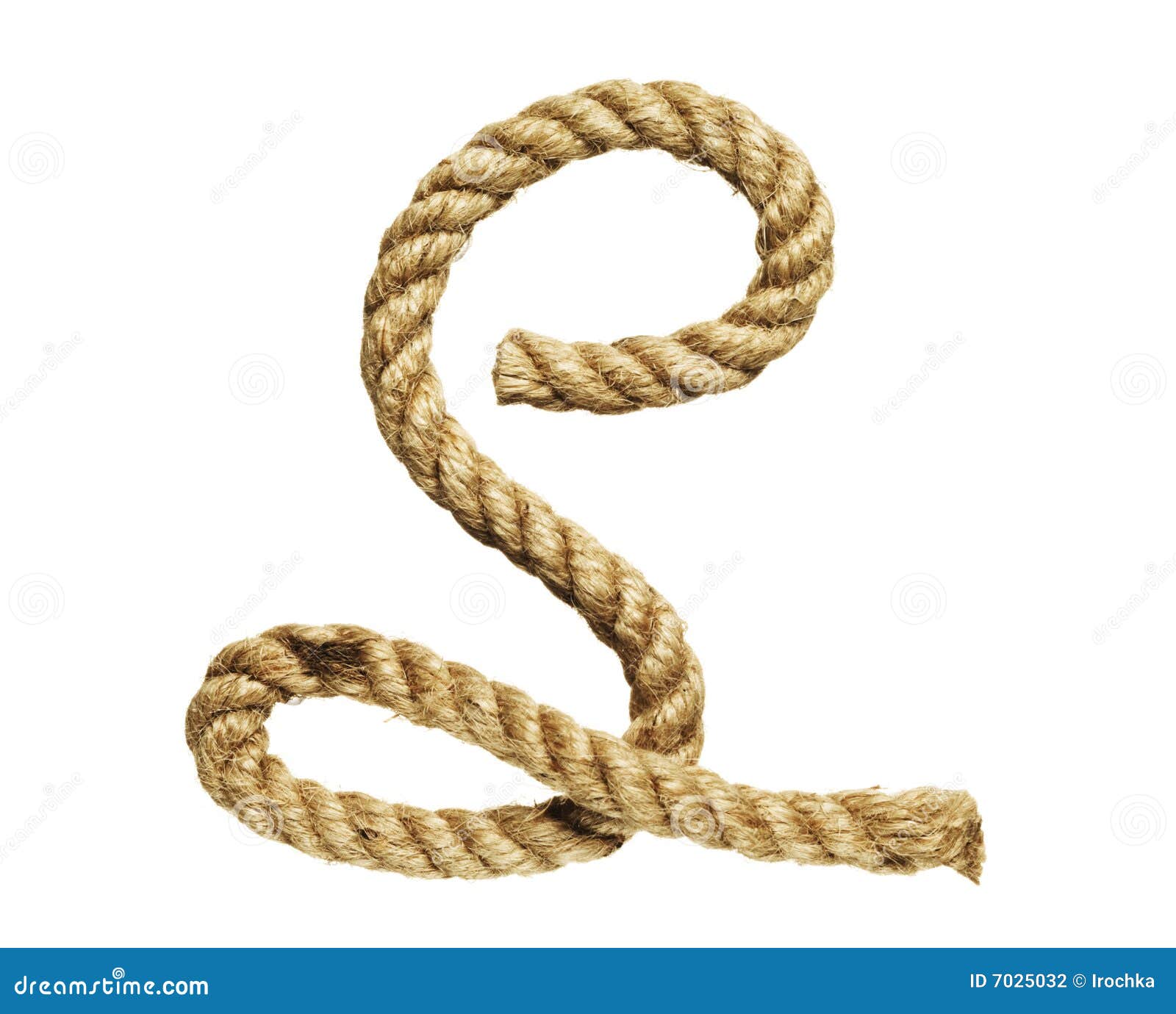 rope forming letter c