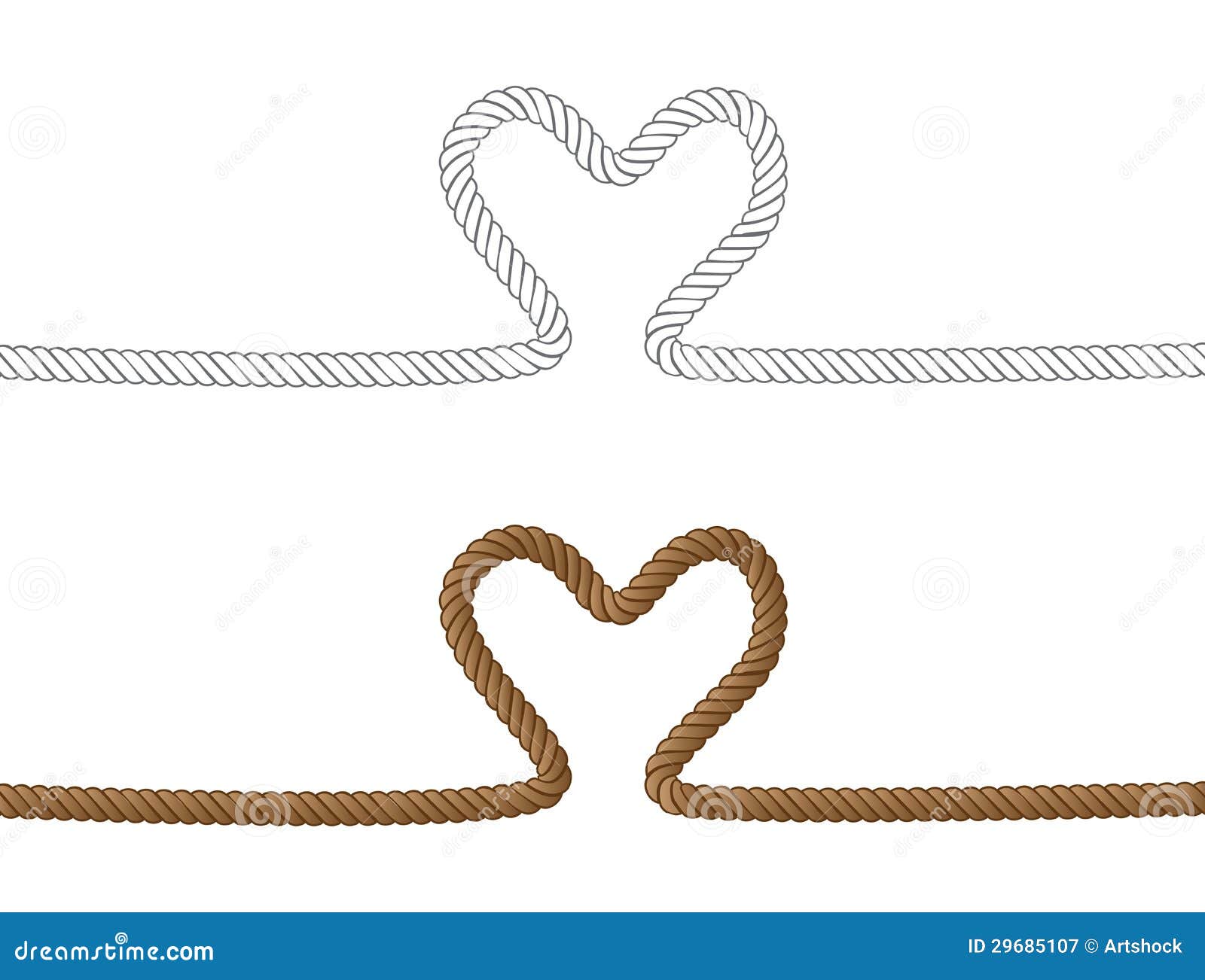 Rope Heart Royalty Free Stock Photography Image 29685107