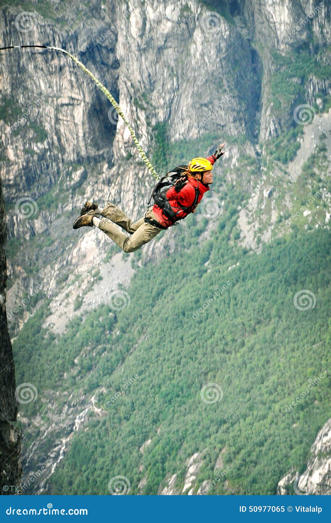 Rope Jumping.Bungee Jumping. Stock Image Image of francisco