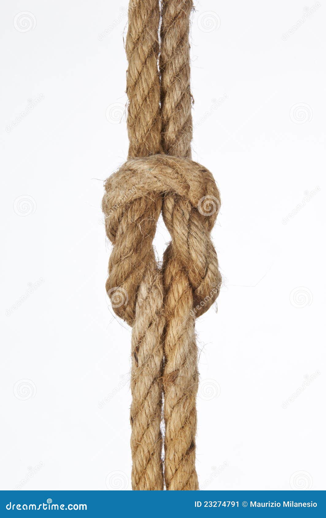 Rope knot stock image. Image of fasten, navy, marine 23274791