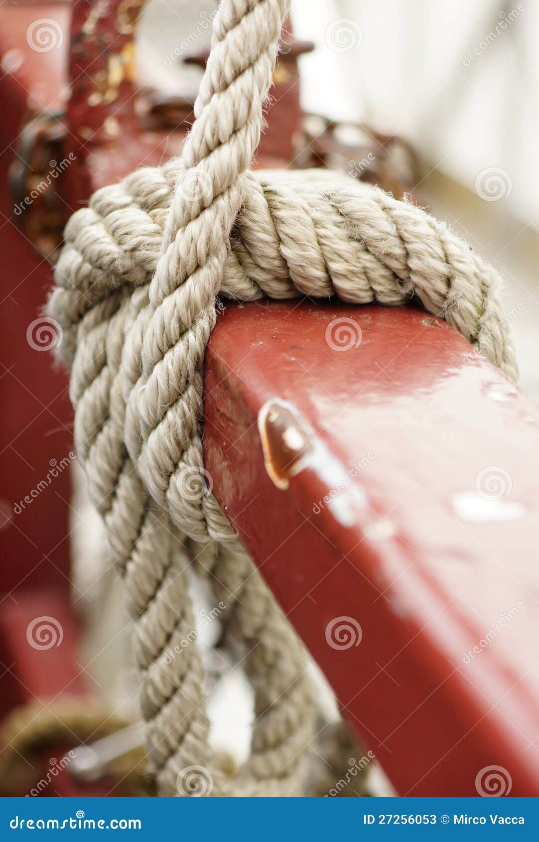 Rope knot stock image. Image of security, strong, tight 27256053