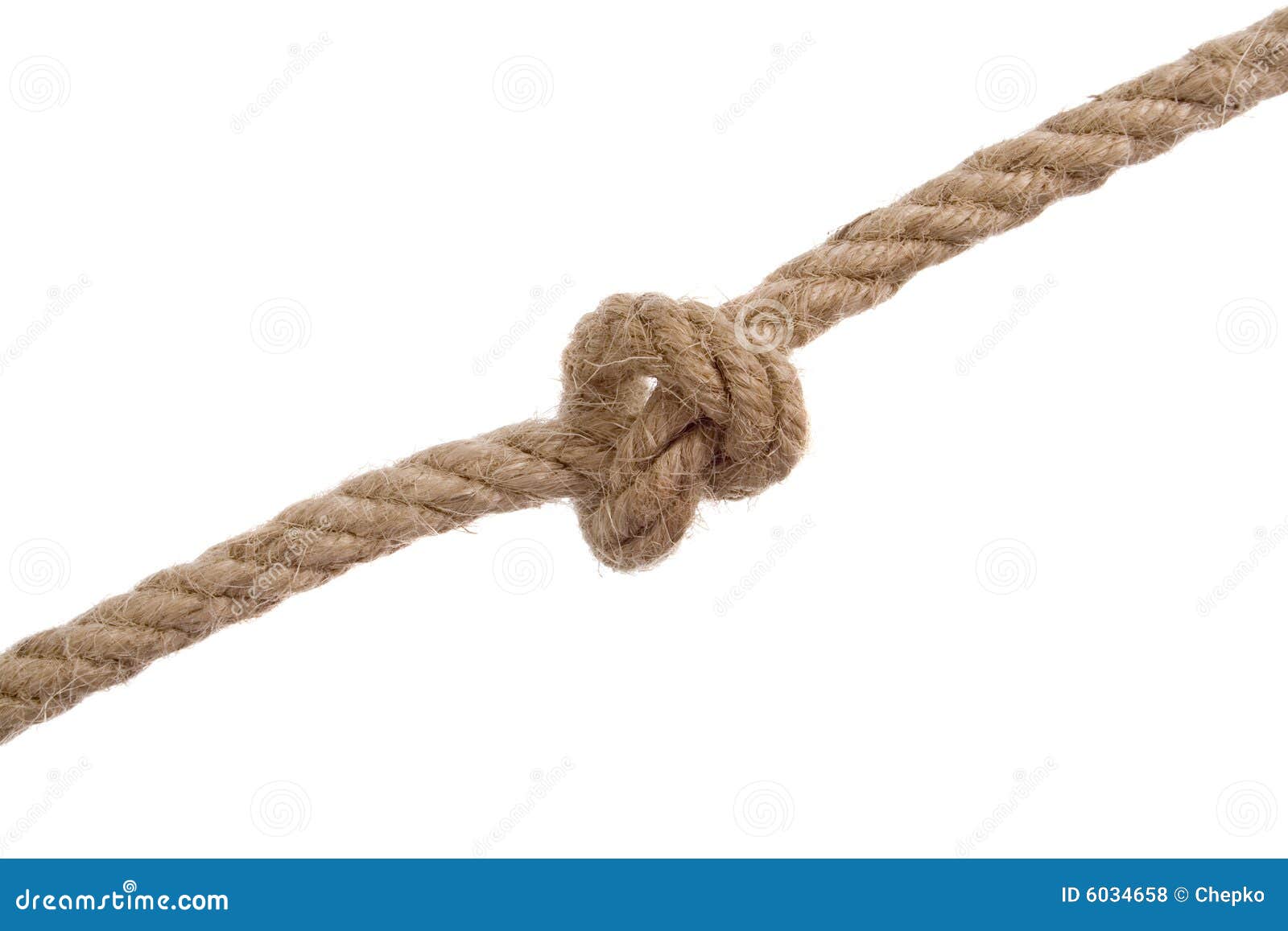 Thin Natural Rope Isolated On White Stock Photo 250403857
