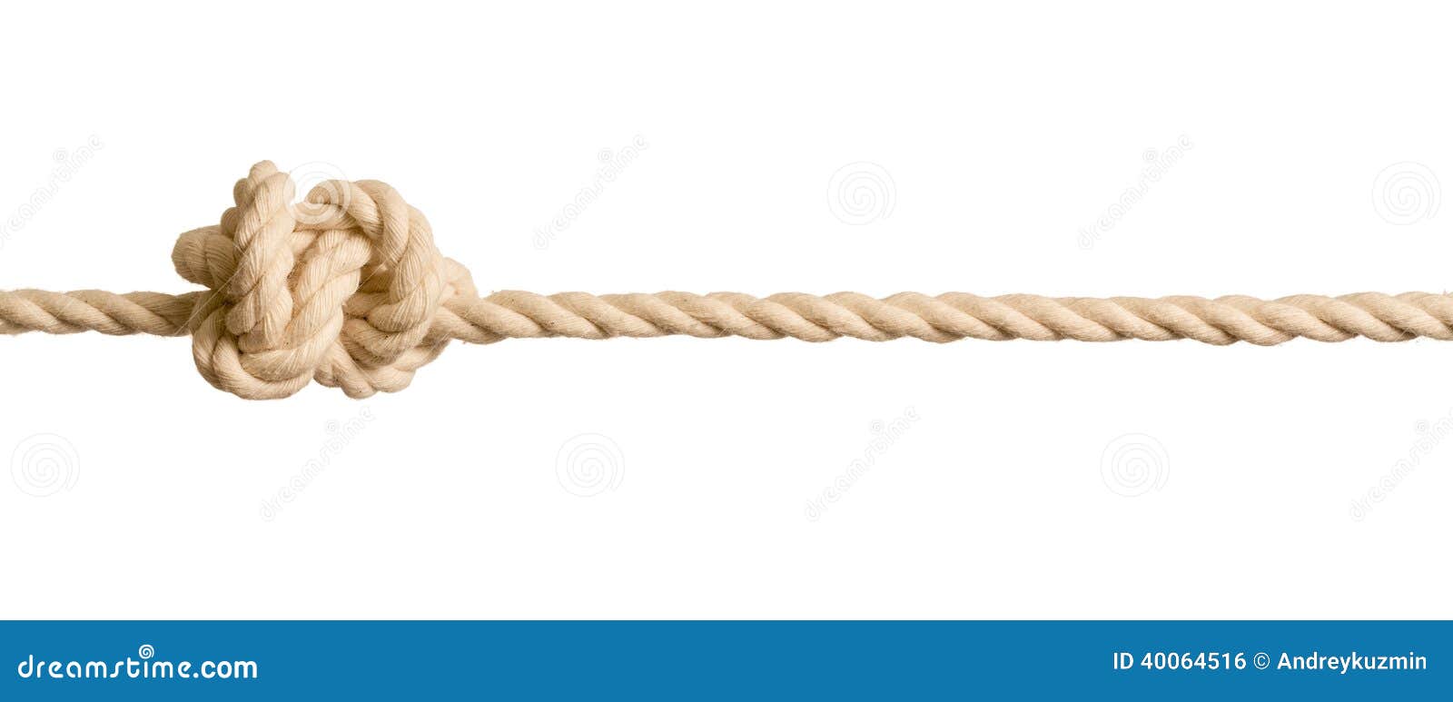 Rope Knot Isolated on White Stock Photo - Image of object, clothes: 40064516