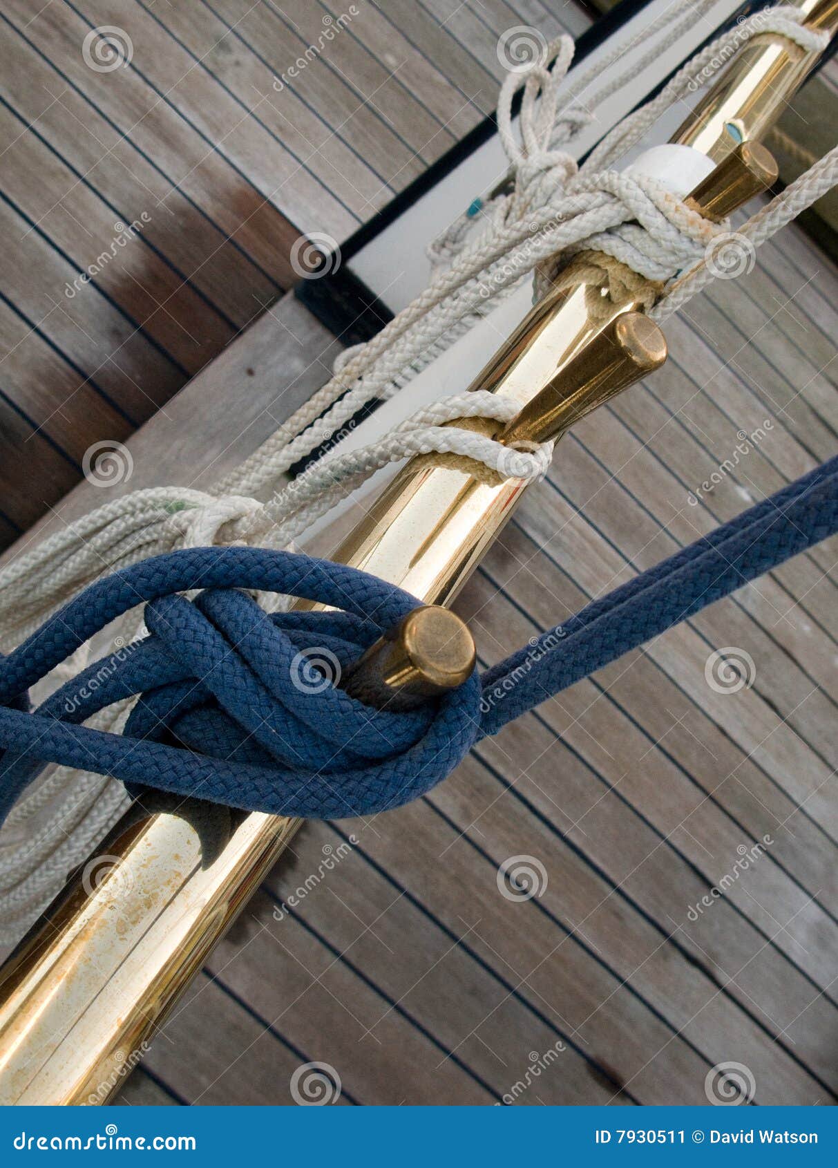 Rope Knots stock image. Image of blue, metallic, knots 7930511