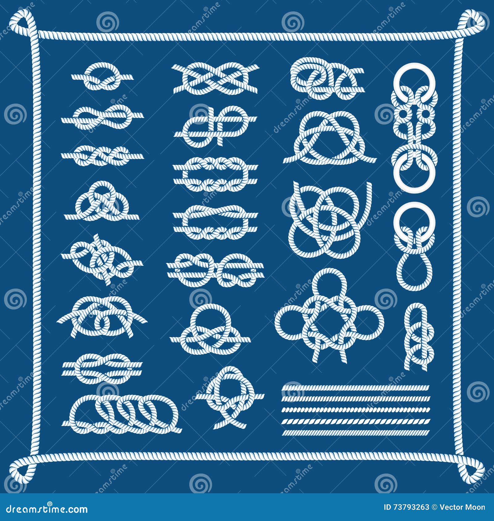 Fishing Knots Examples Collection with All Types Titles Outline