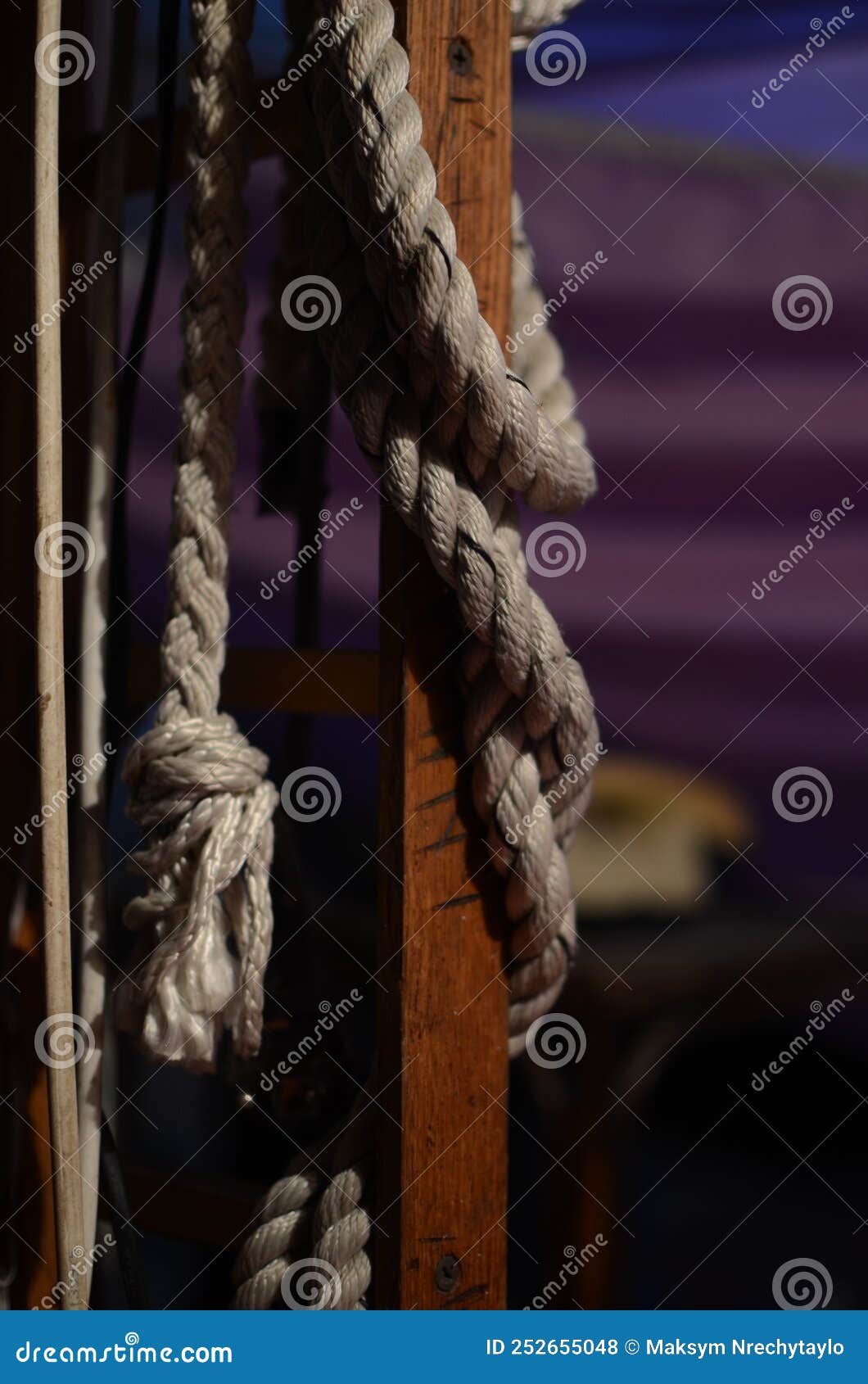 Rope in Sailsrepair Stock Photo Image of rope, sculpture