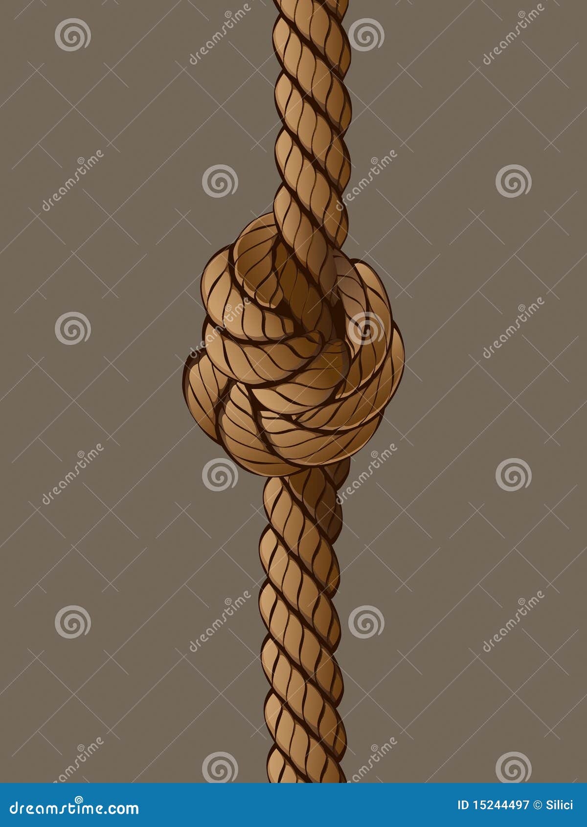 Rope Set 3 stock vector. Illustration of knot, path, line - 15244497