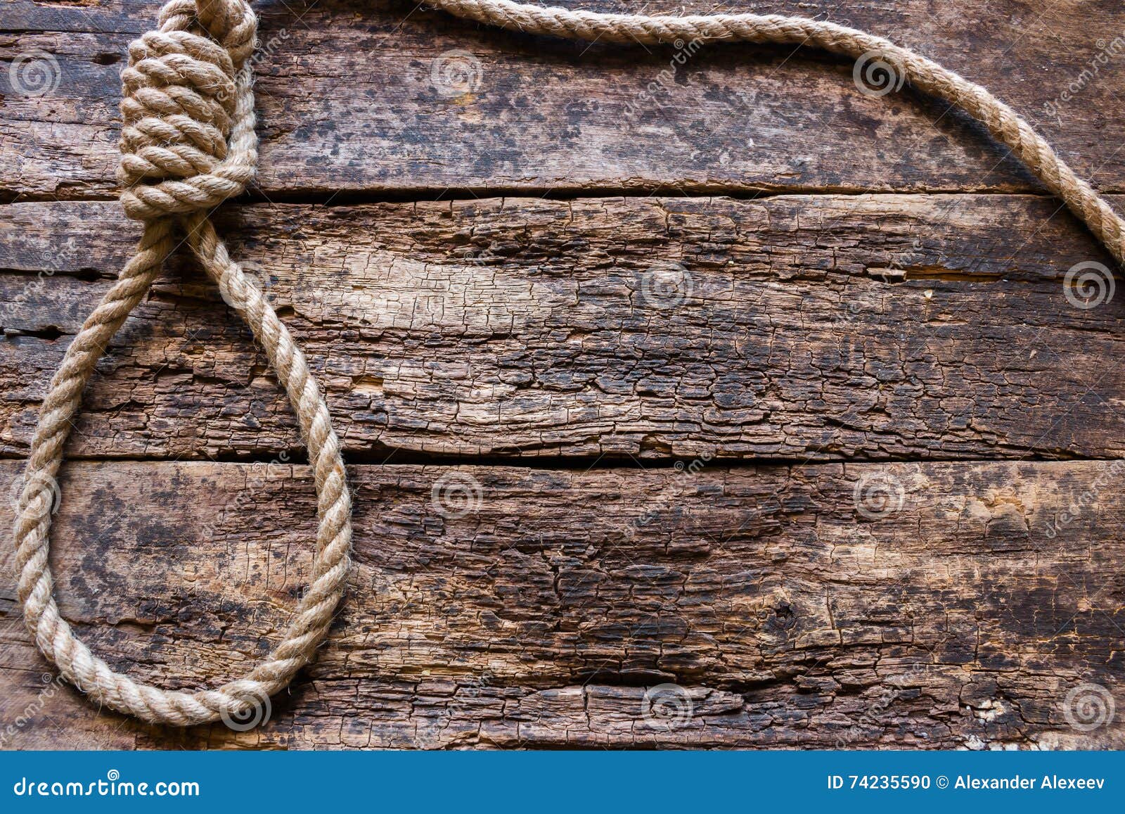 Rope with a slipknot stock photo. Image of lynch, concept 74235590
