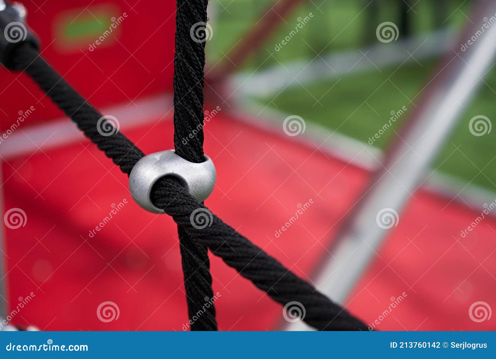 Rope Swing for Children. Rope Attraction Stock Photo Image of bundle