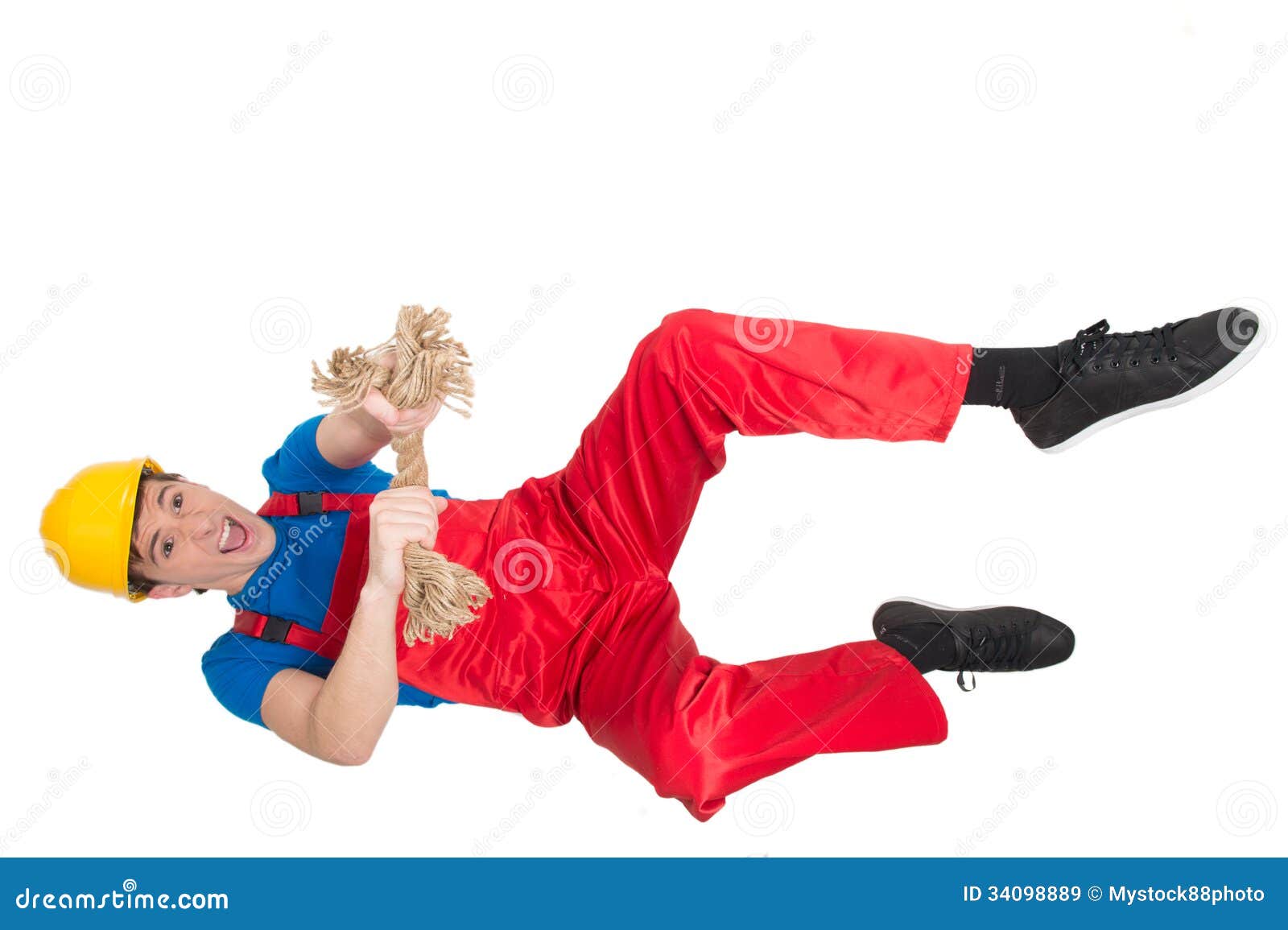 Rope is torn stock image. Image of falling, metal, holding 34098889