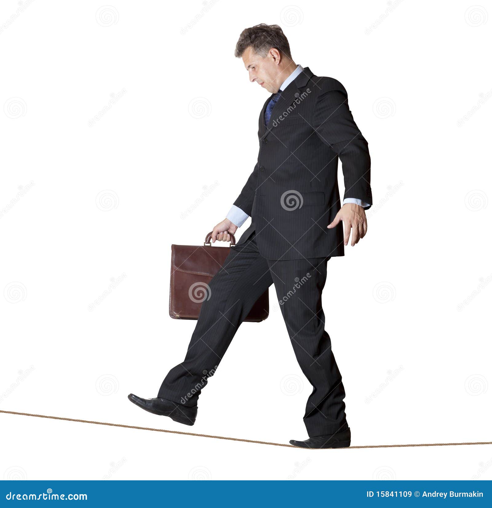 Ropewalker stock image. Image of control, walking, balancing 15841109