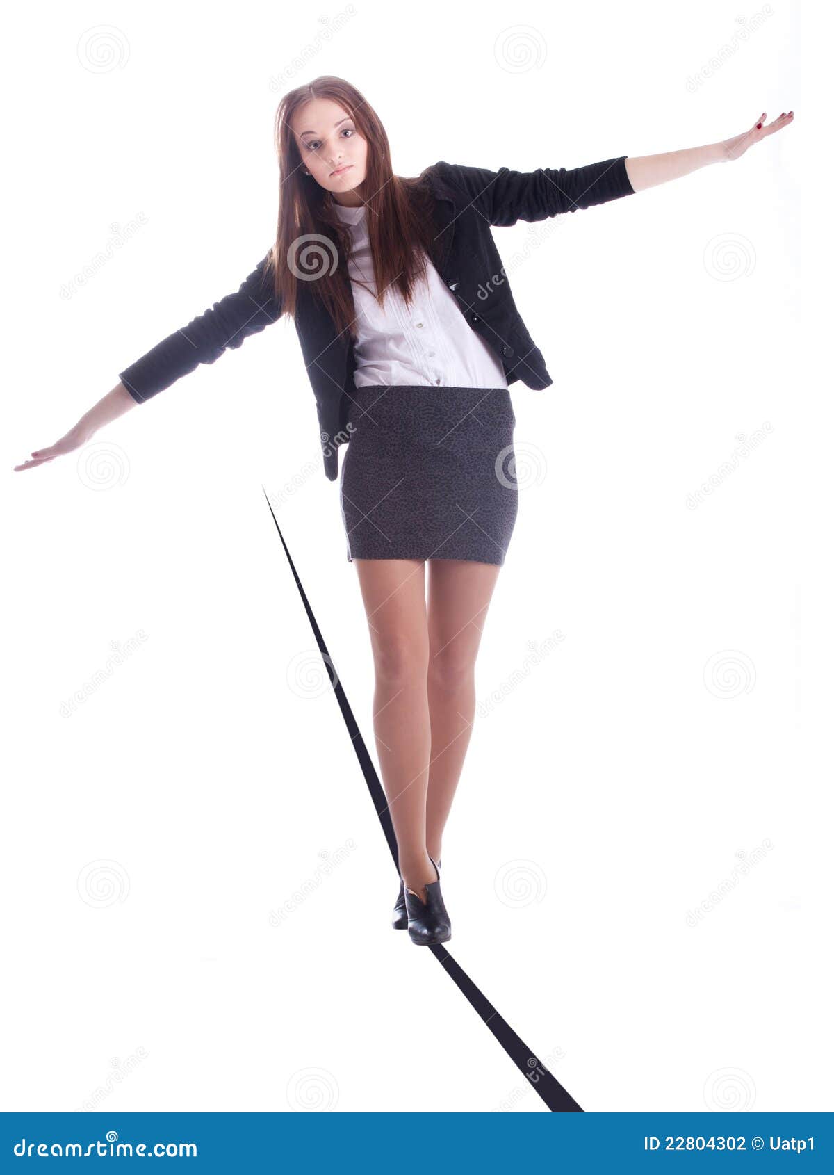 Ropewalker stock photo. Image of person, studio, stockings 22804302