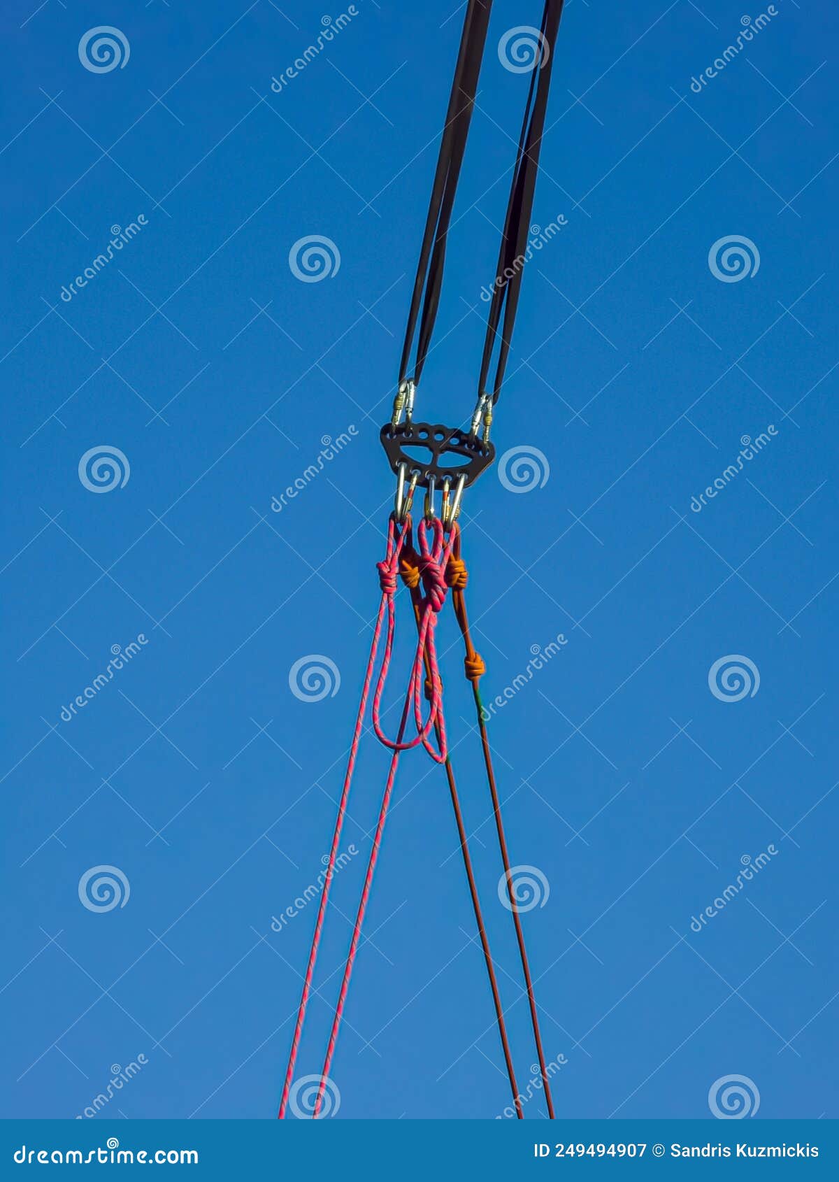 Ropejumping, Bungee Jumping Equipment in the Sky Stock Image Image of danger, activity 249494907