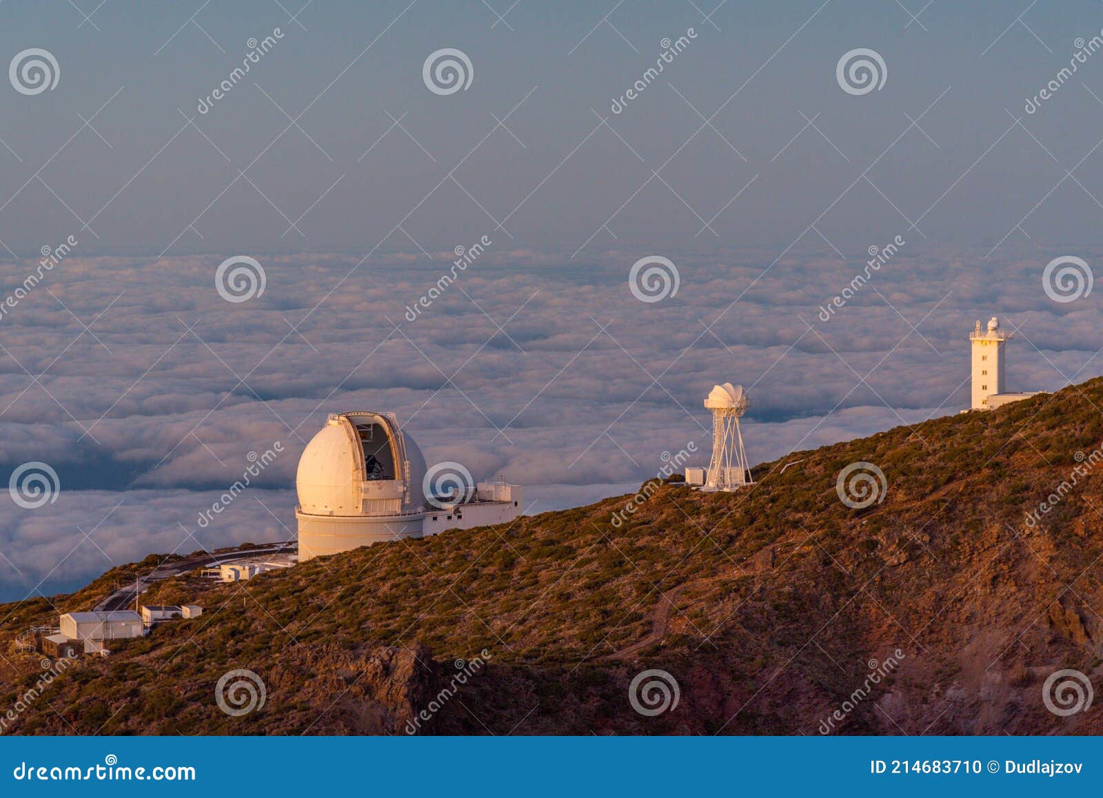 roque de los muchachos observatory at la palma, canary islands, spain