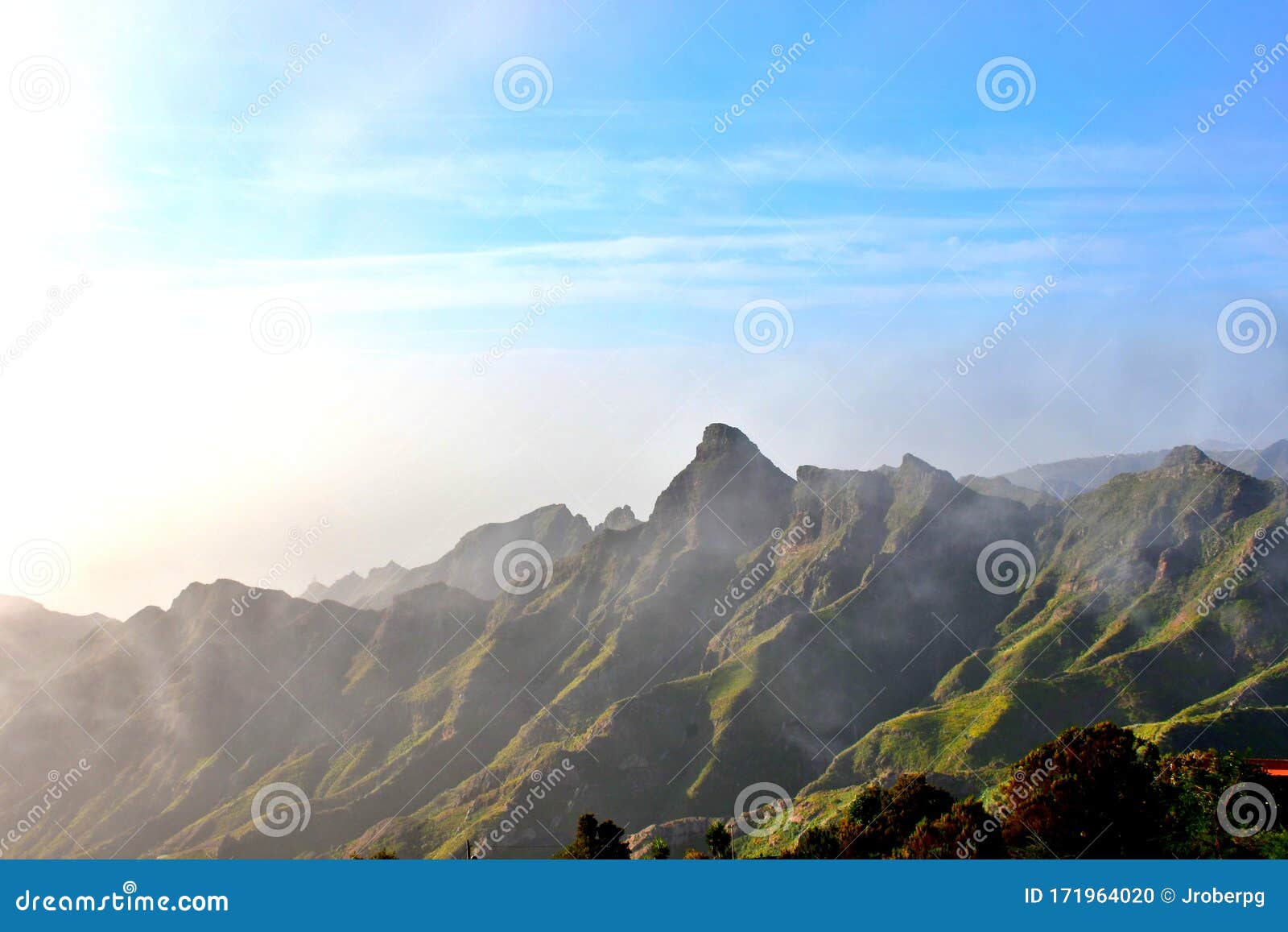 roque de taborno in the anaga mountain range