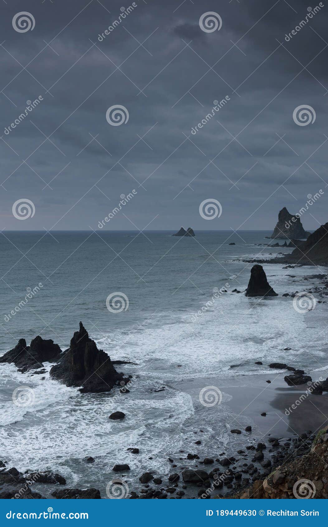 roques de anaga, the north-east coast of tenerife island.