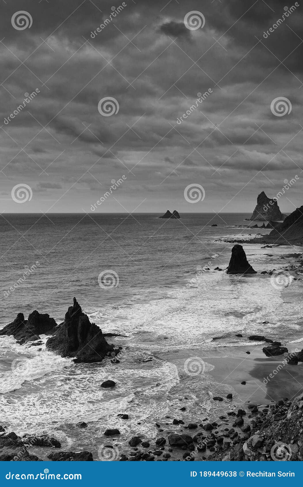 roques de anaga, the north-east coast of tenerife island.