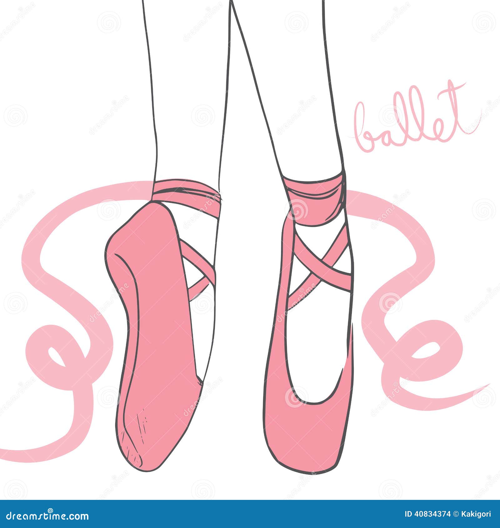 Rosa Ballerina Schuhe Vektor Abbildung Illustration Von Ballerina