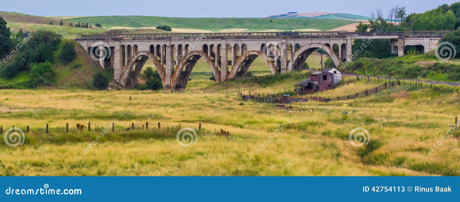 Rosalia Railroad Bridge immagine stock. Immagine di washington 42754113