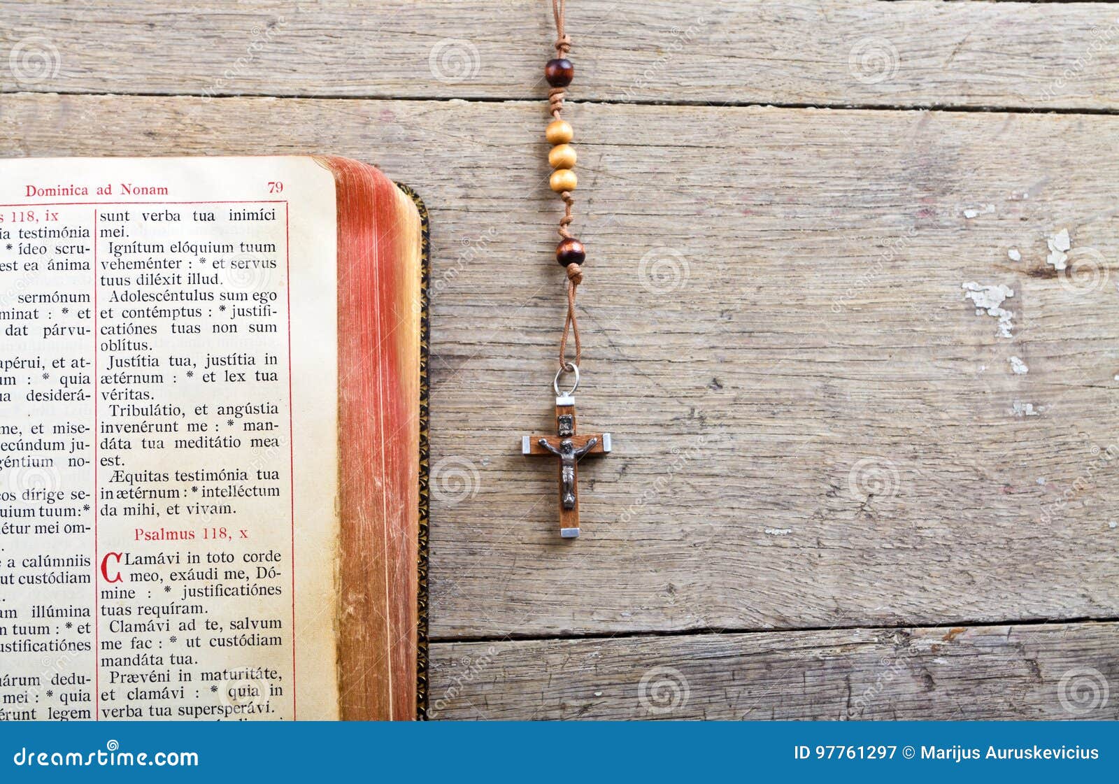 rosary beads and breviary
