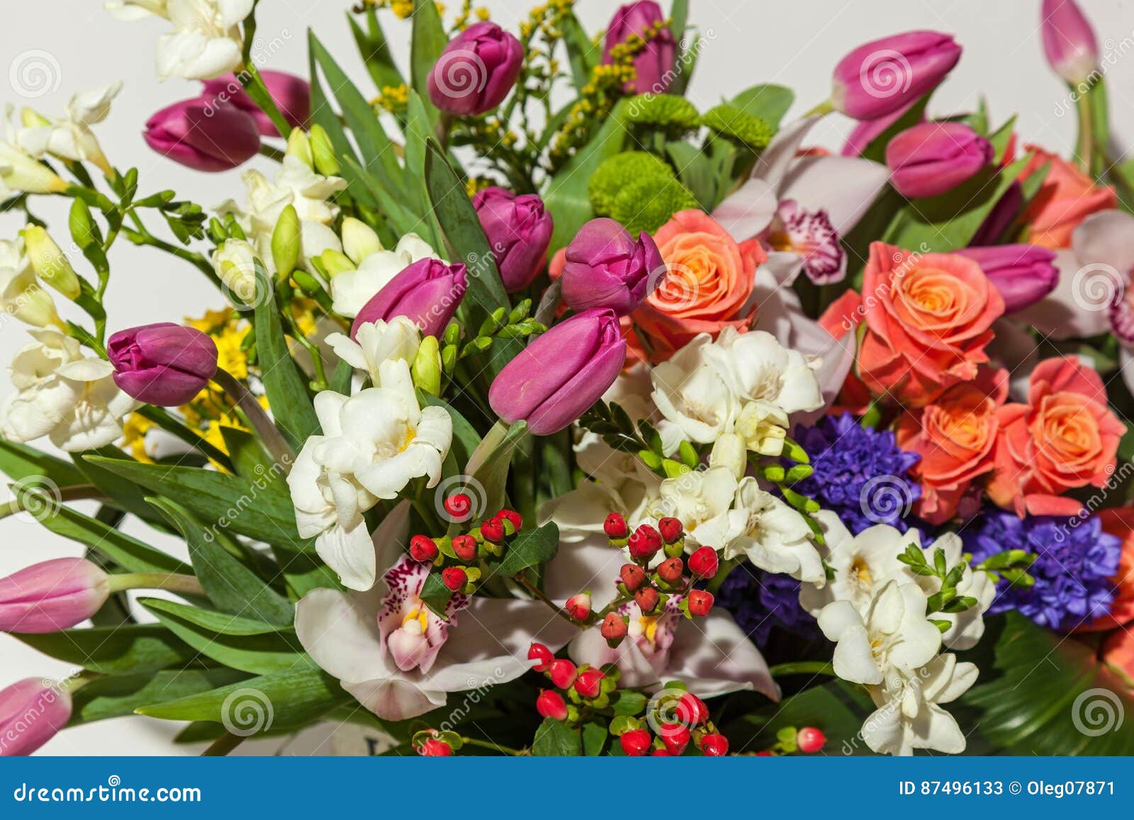 Rosas e orquídeas imagem de stock. Imagem de tiro, retrato - 87496133