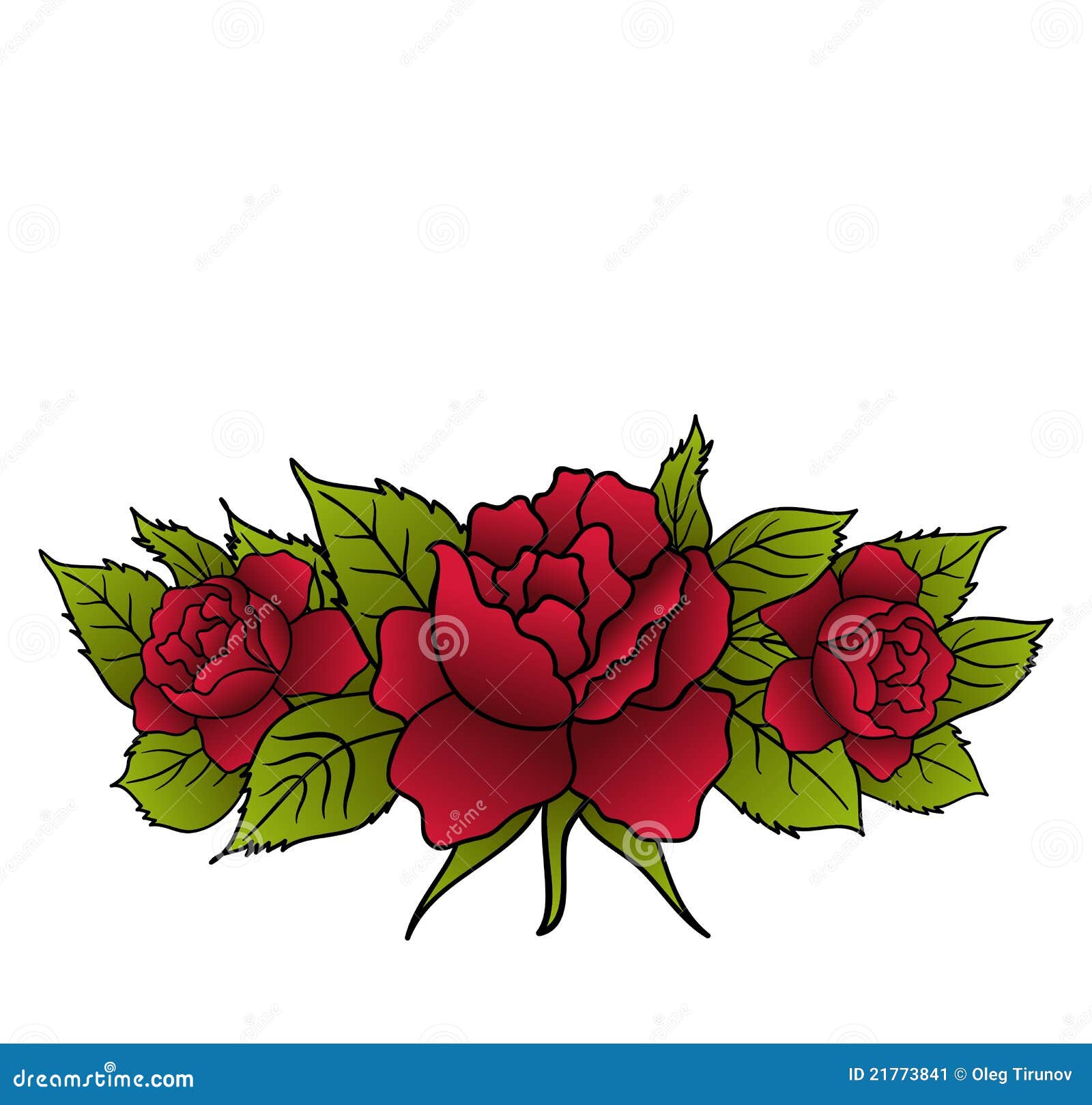 Rosas Rojas Hermosas Aisladas Ilustración del Vector - Ilustración de hoja,  elemento: 21773841