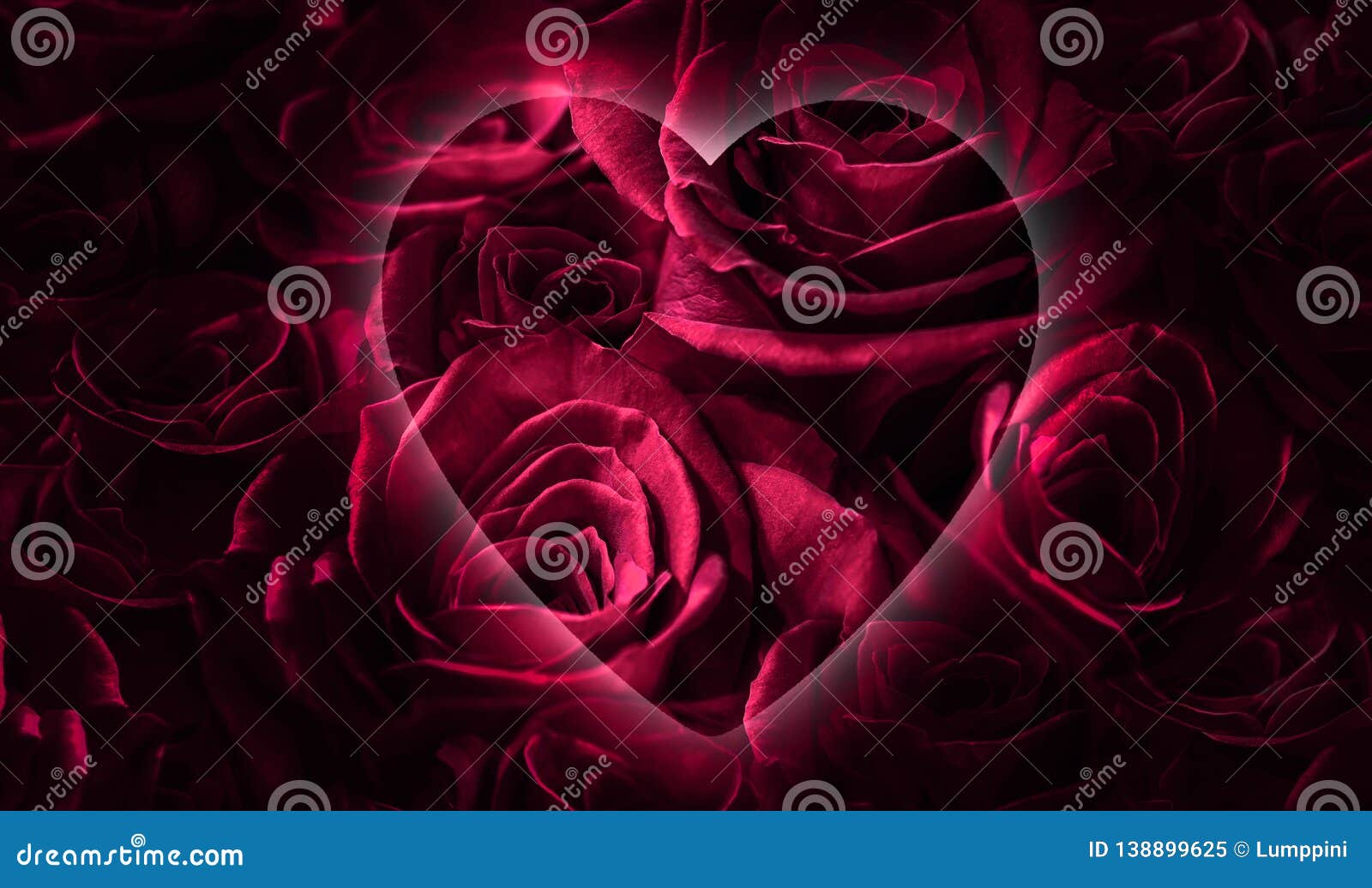 Rosas Rojas Y Negras Con El Corazón Imágenes 3d Aisladas En El Fondo Blanco  Imagen de archivo - Imagen de color, belleza: 138899625